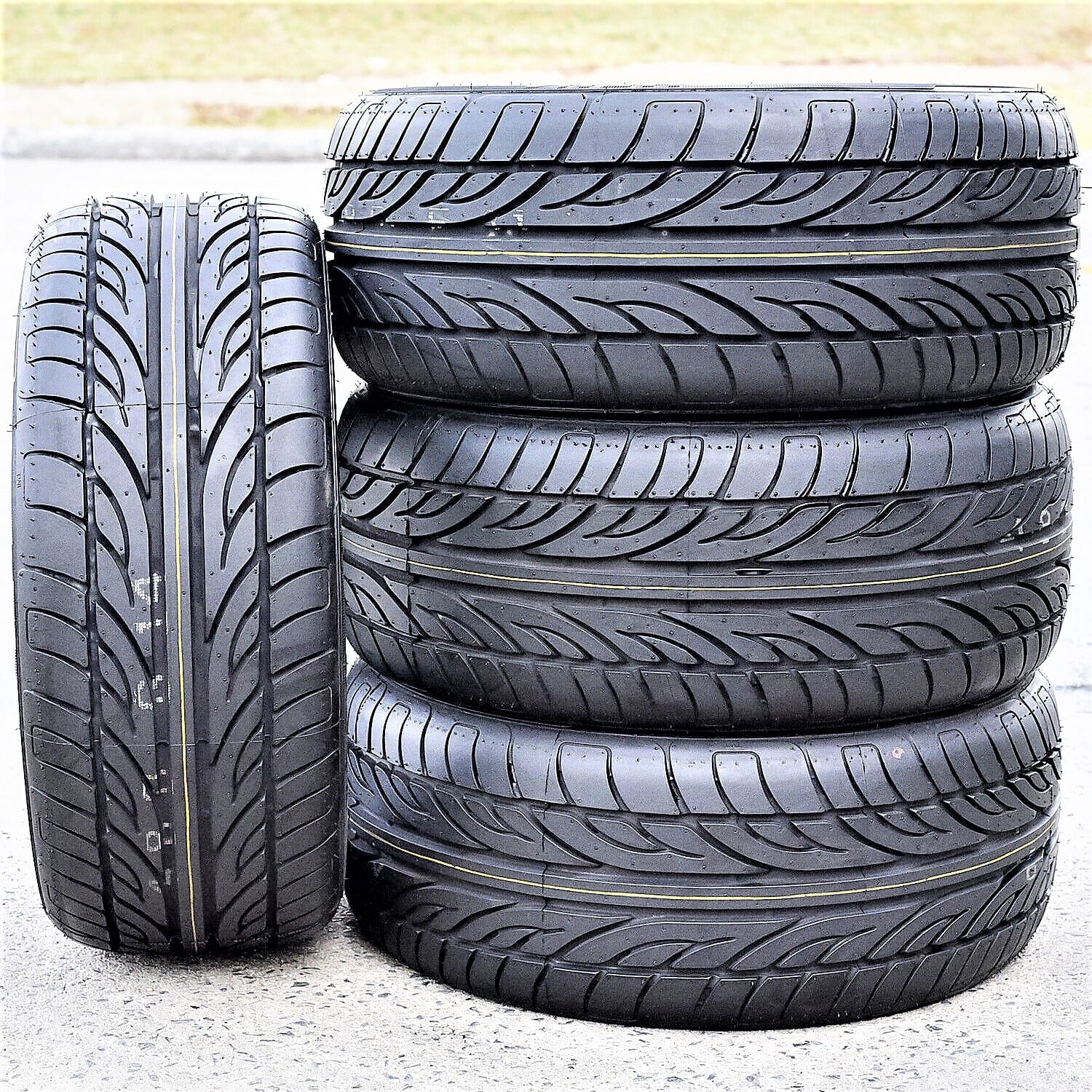 Pair of 2 (TWO) Forceum Hena 225/55ZR16 99W XL A/S High Performance Tires Fits: 2013-16 Mercedes-Benz E350 Base, 2000-04 Ford Mustang Base