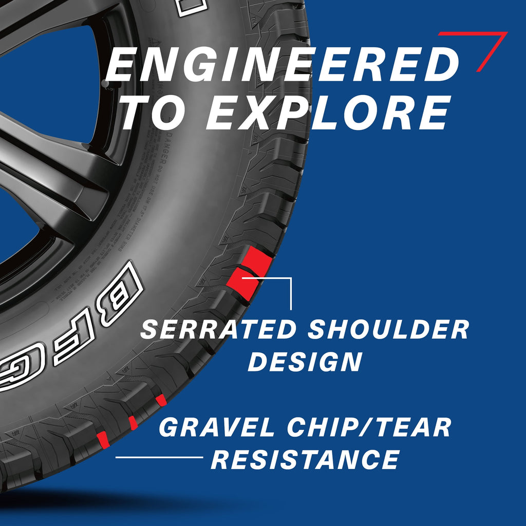 BFGoodrich Trail-Terrain T/A All-Season 225/55R18/XL 102H Tire Fits: 2019 Subaru Crosstrek Hybrid, 2018 Subaru Crosstrek Base