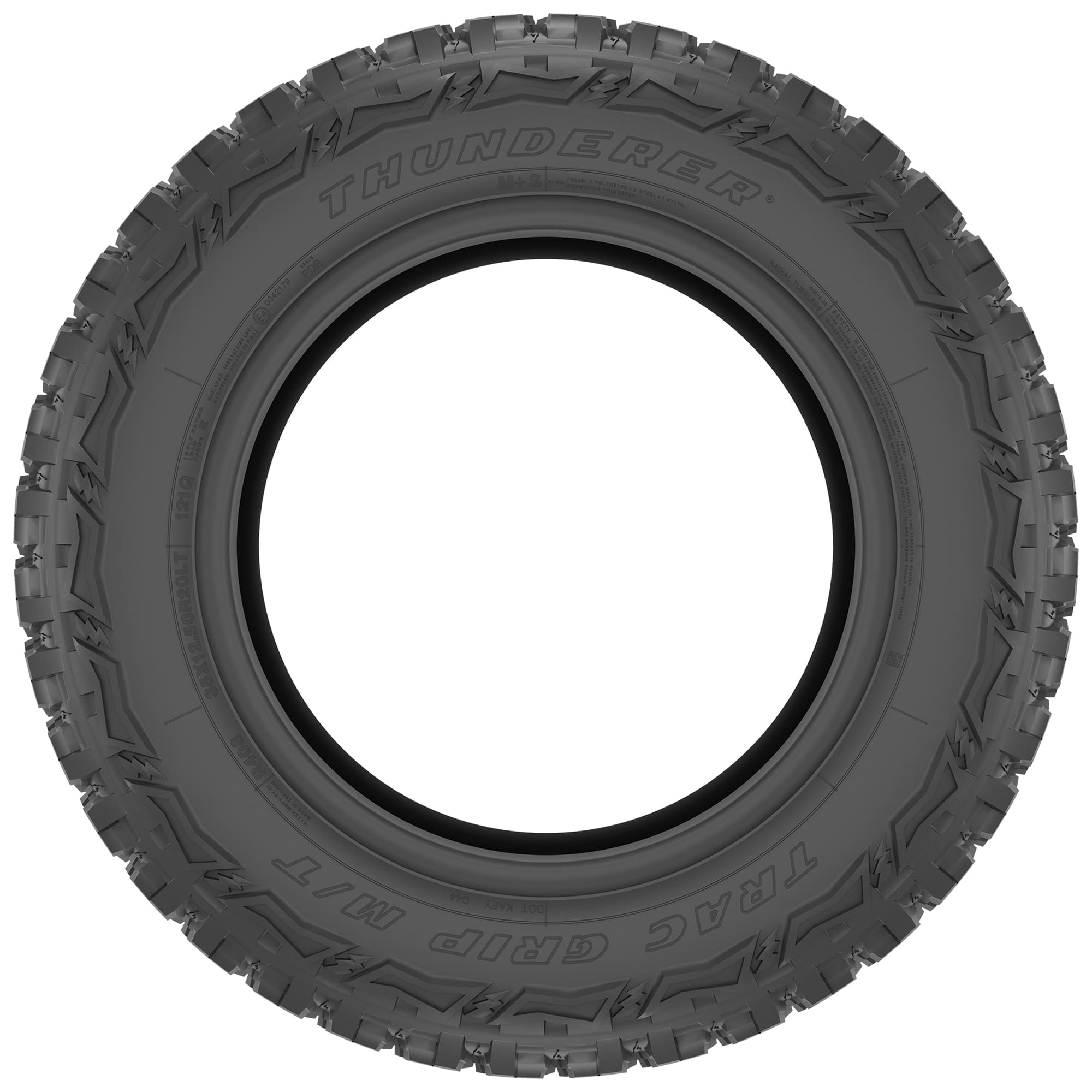 Thunderer Trac Grip M/T R408 Mud Terrain LT35X12.50R20 125Q F Light Truck Tire