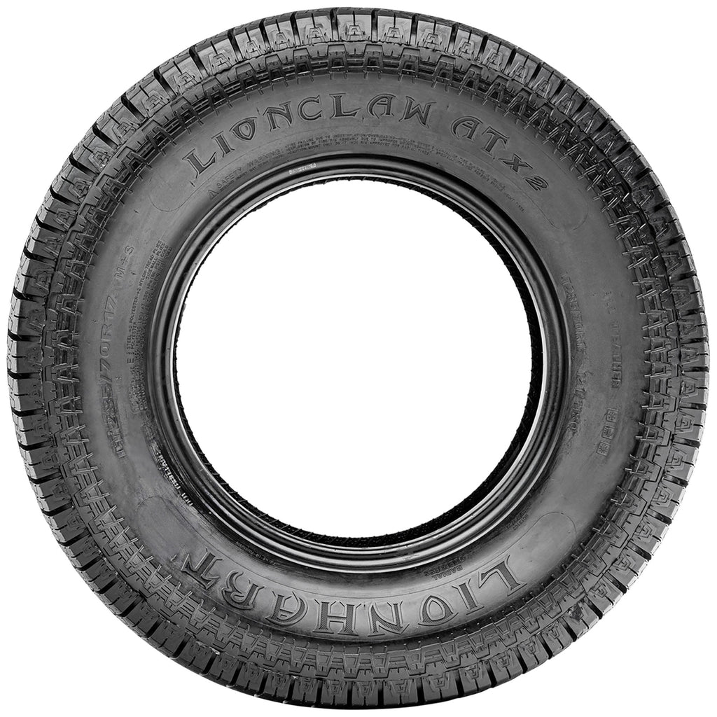 LIONHART LIONCLAW ATX2 LT265/70R17 121/118S TIRE Fits: 2014-18 Chevrolet Silverado 1500 WT, 2010-21 GMC Sierra 1500 SLE