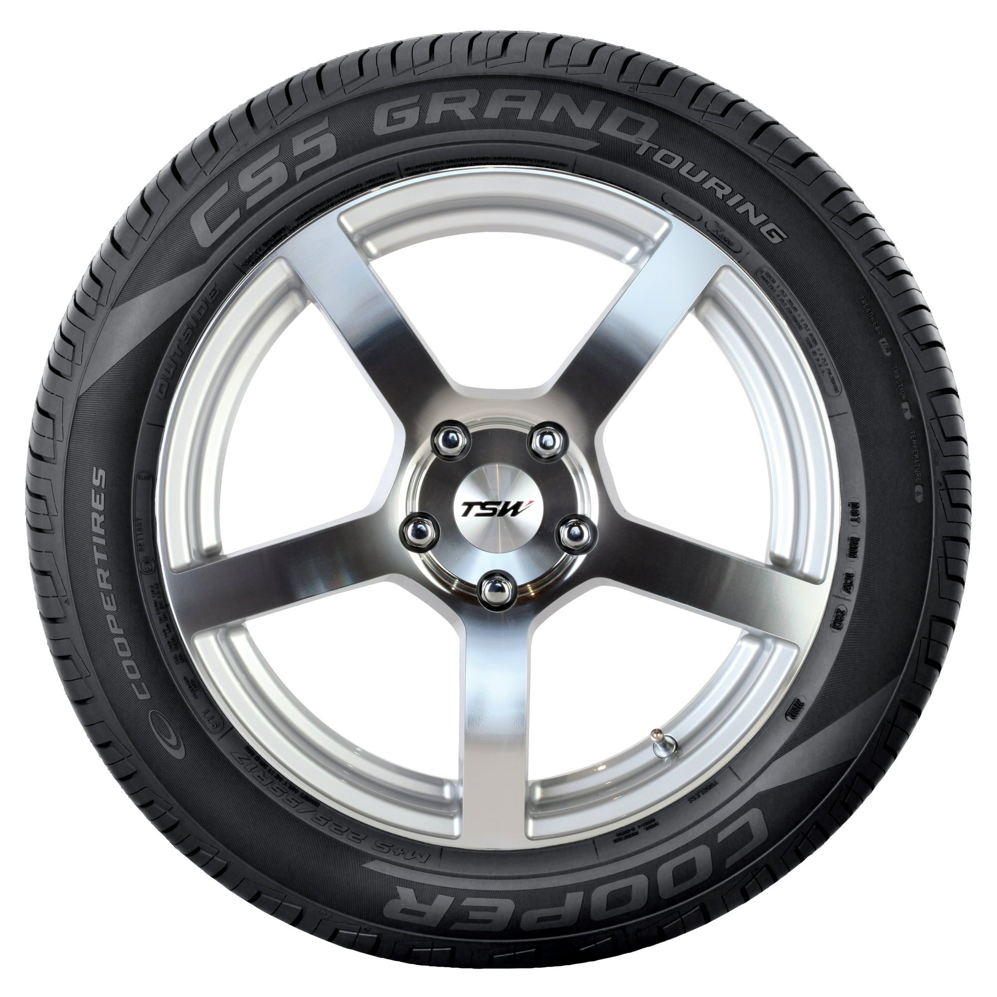 Cooper CS5 Grand Touring All-Season 215/65R16 98T Tire Fits: 2011 Toyota Sienna LE, 2005-07 Dodge Grand Caravan SXT