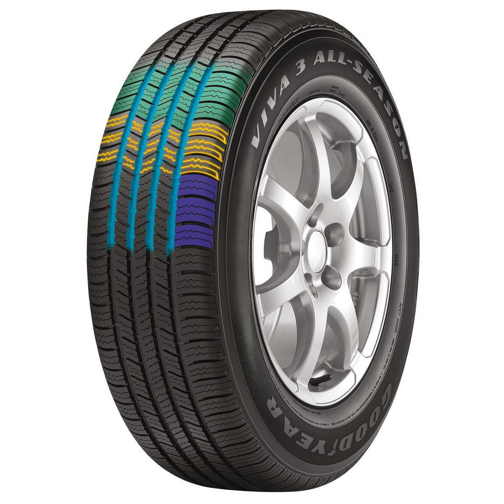 Goodyear Tires Viva 3 All-Season 215/60R17 96T Tire Fits: 2007-09 Dodge Caliber SXT, 2017 Jeep Renegade North