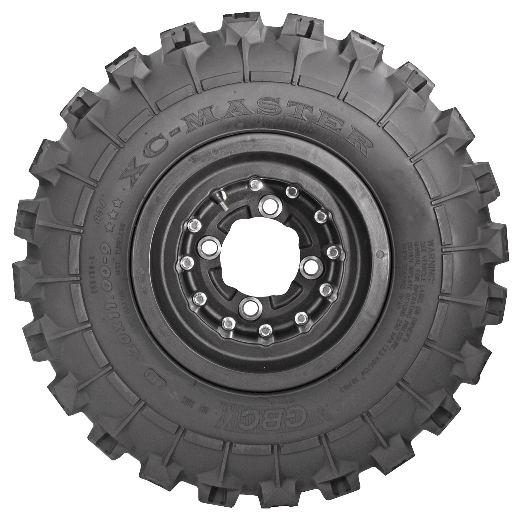 GBC XC-Master 22x11-10 6-PLY Rated Rear ATV Tire, Cross-Country All-Terrain Tire