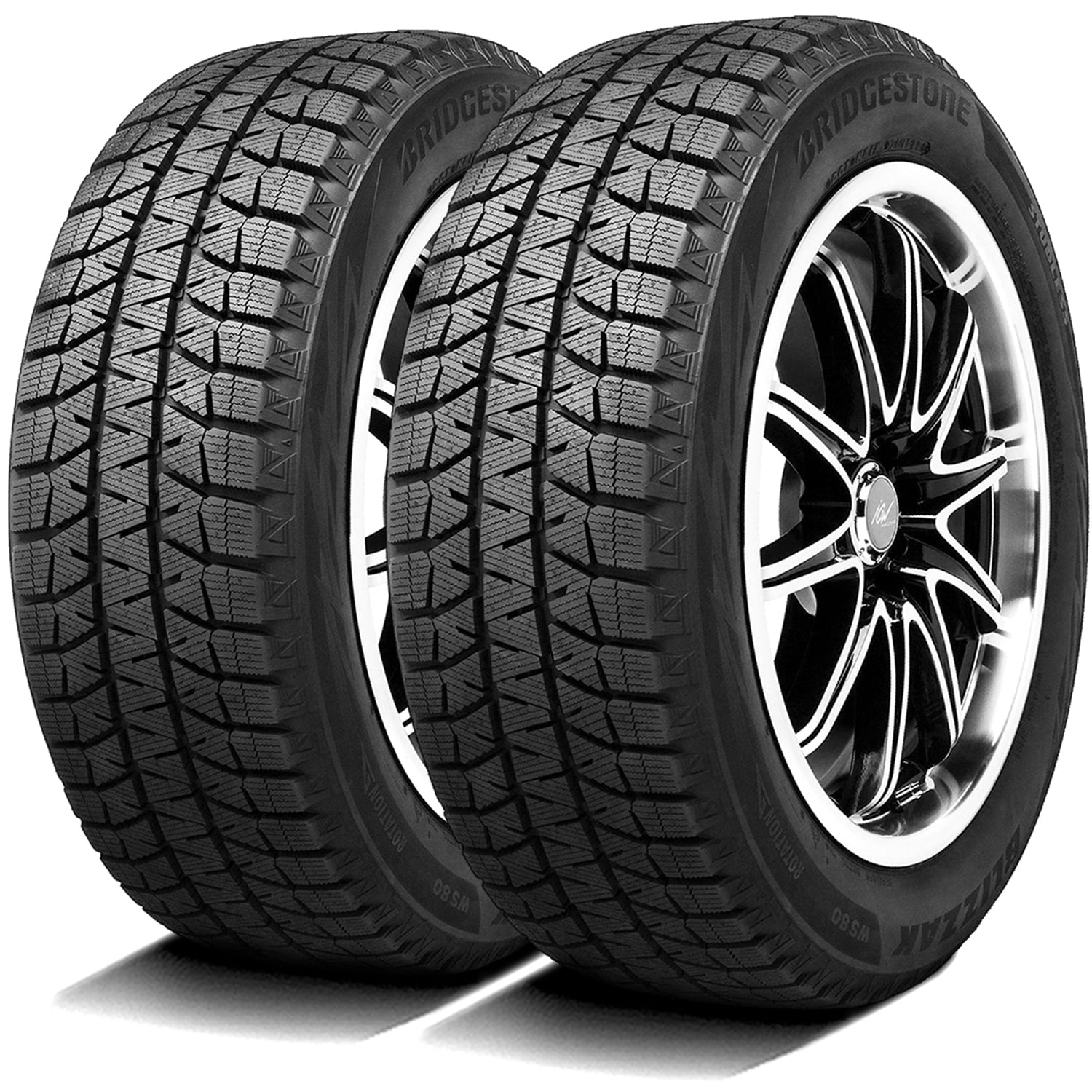 Bridgestone Blizzak WS80 Winter 245/50R18 104H XL Passenger Tire Fits: 2006-07 Buick Lucerne CXS, 2008-11 Buick Lucerne Super