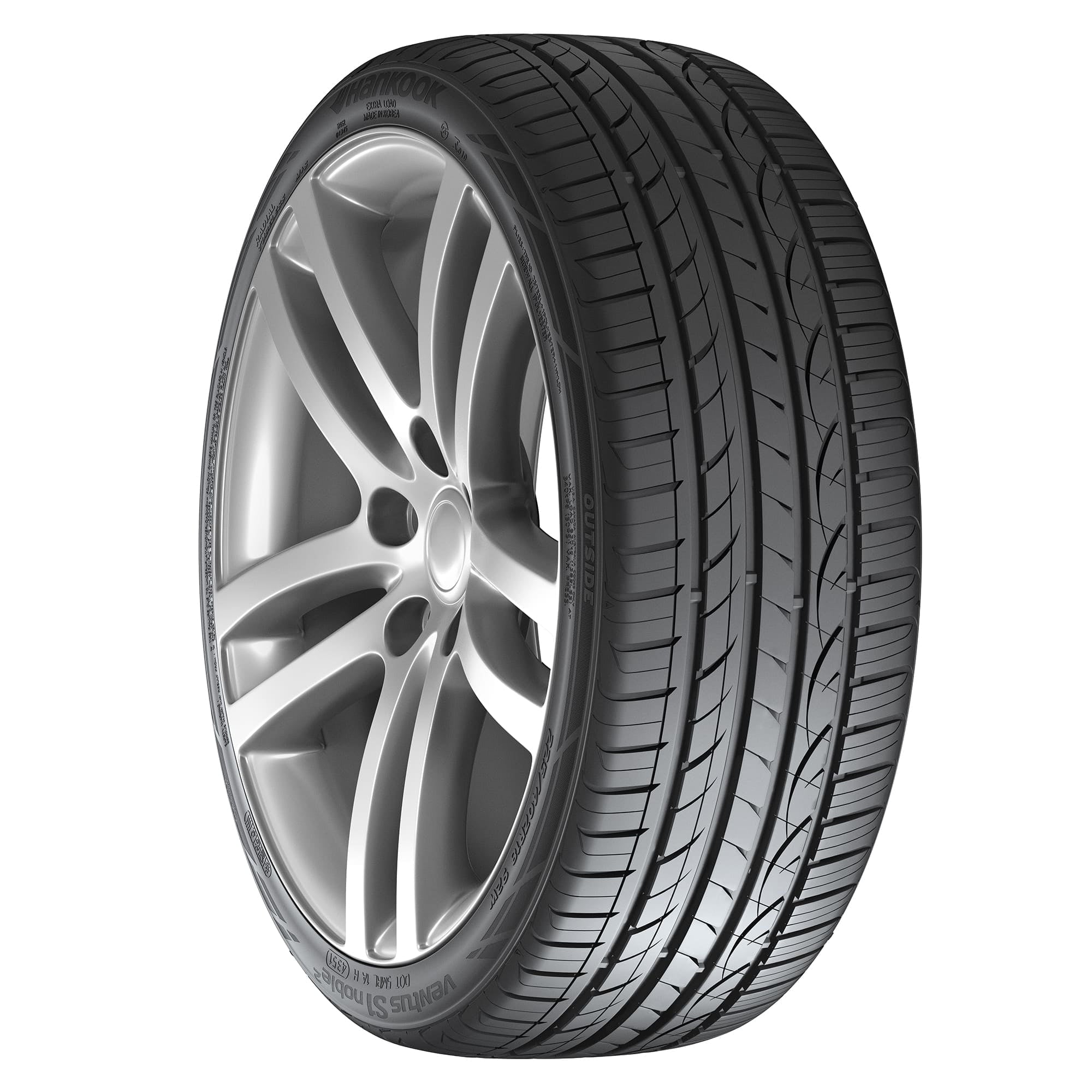 Hankook Ventus S1 Noble2 H452 All-Season Tire - 255/45R19 104W Fits: 2021-23 Tesla Y Long Range, 2010-19 Ford Taurus SEL