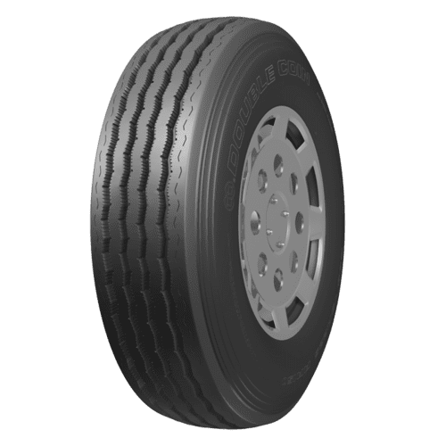 Double Coin RR150 Premium 5-Rib Steer/All-Position Multi-Use Commercial Radial Truck Tire - 11R24.5 16 ply