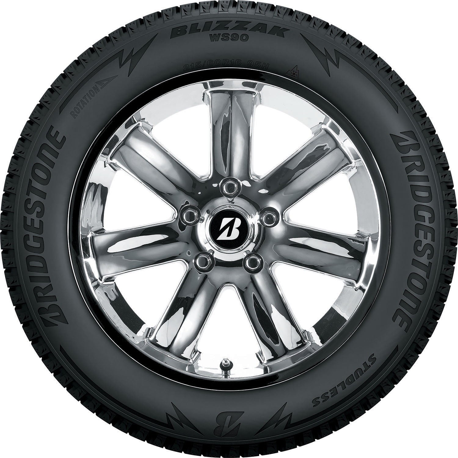 Bridgestone Blizzak WS90 Winter 235/55R17 99H Passenger Tire Fits: 2014-17 Ford Escape SE, 2018-19 Ford Escape SEL