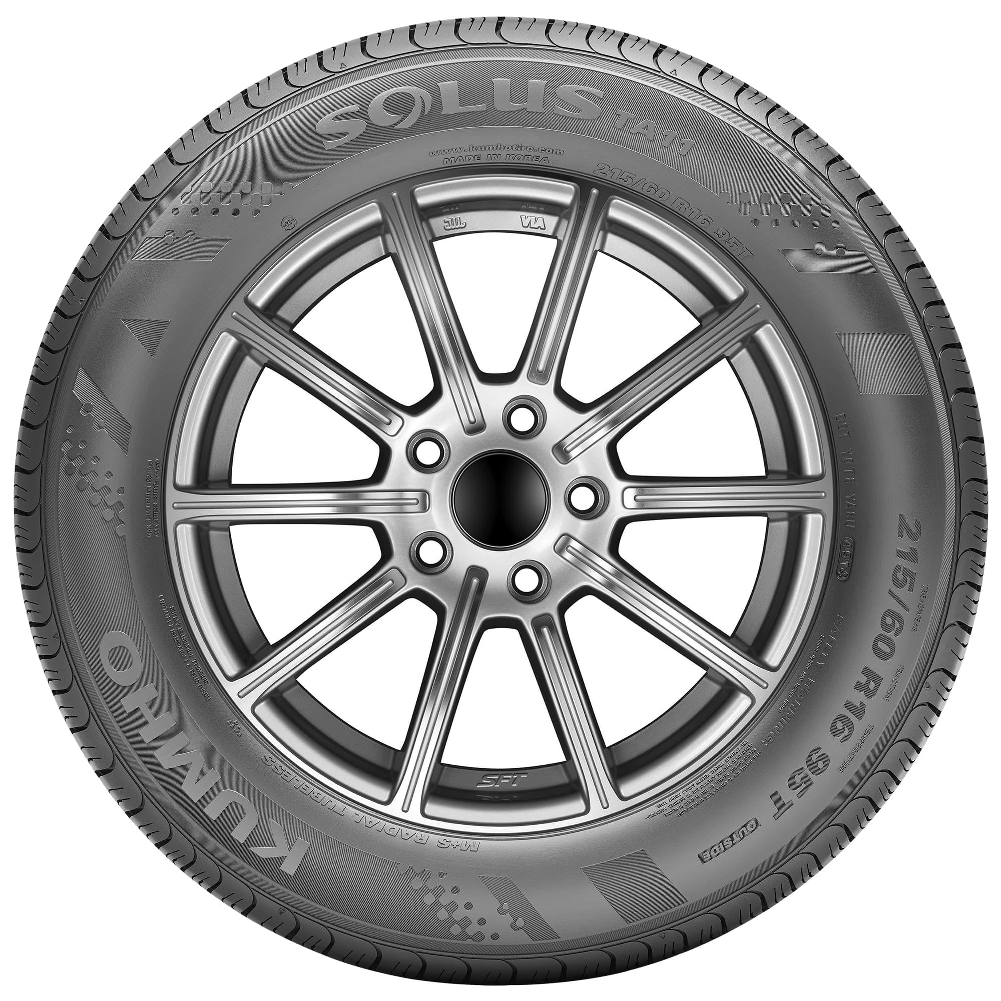 Kumho Tire Kumho Solus TA11 All Season 205/75R15 97T Passenger Tire