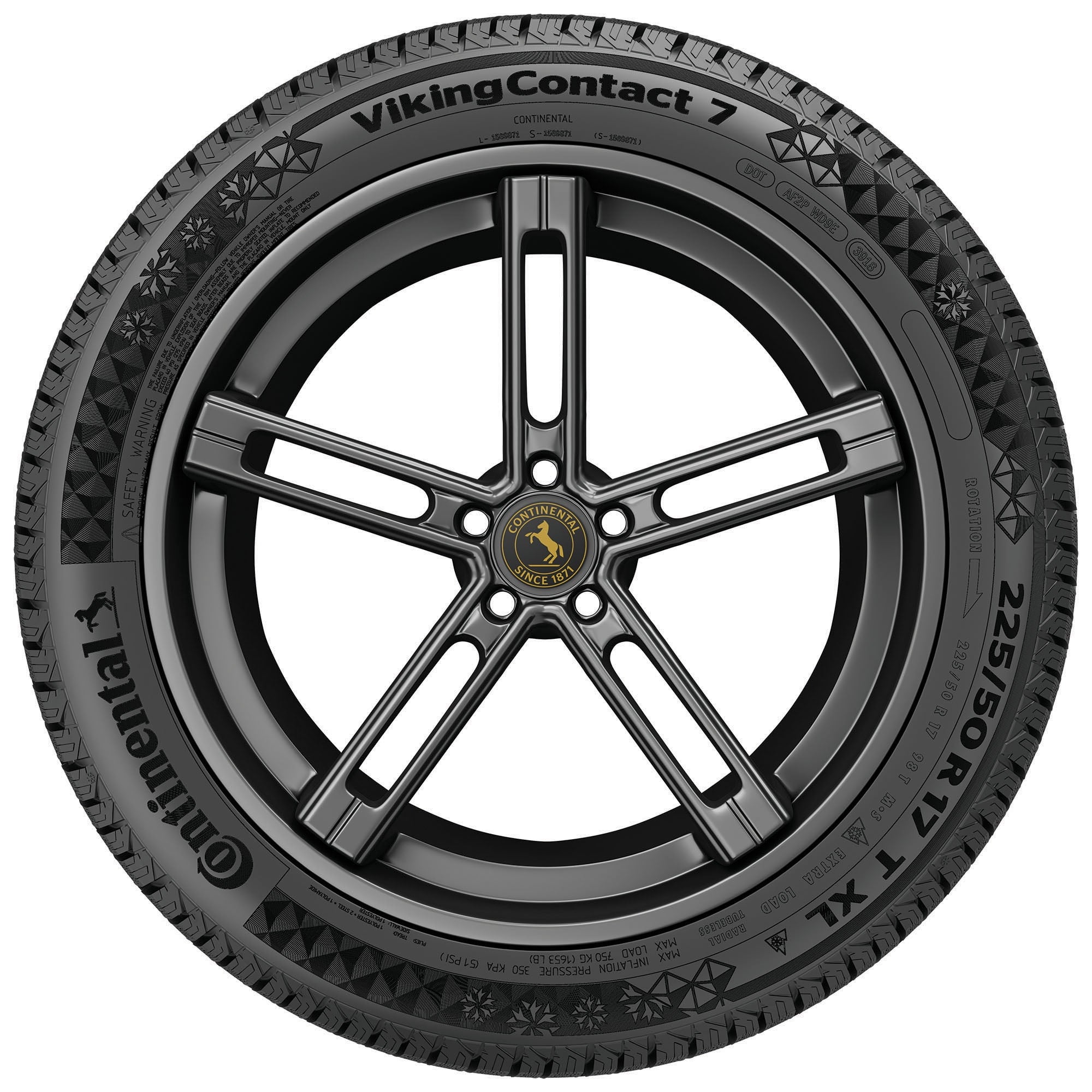 Continental VikingContact 7 Winter 195/60R16 93T XL Passenger Tire