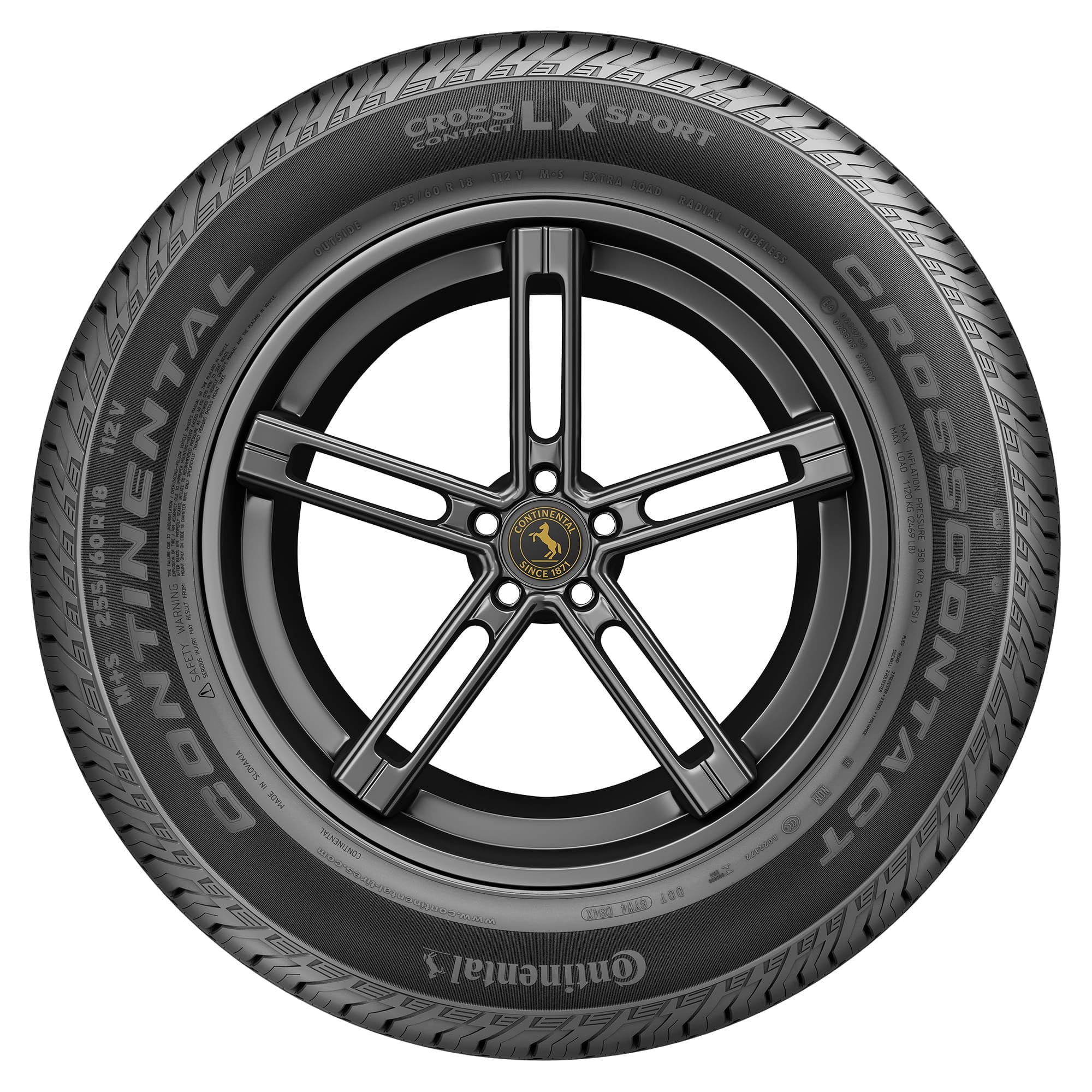 Continental CrossContact LX Sport 245/55R19 103H BSW Fits: 2016-23 Ford Edge Titanium, 2014-16 Acura MDX SH-AWD