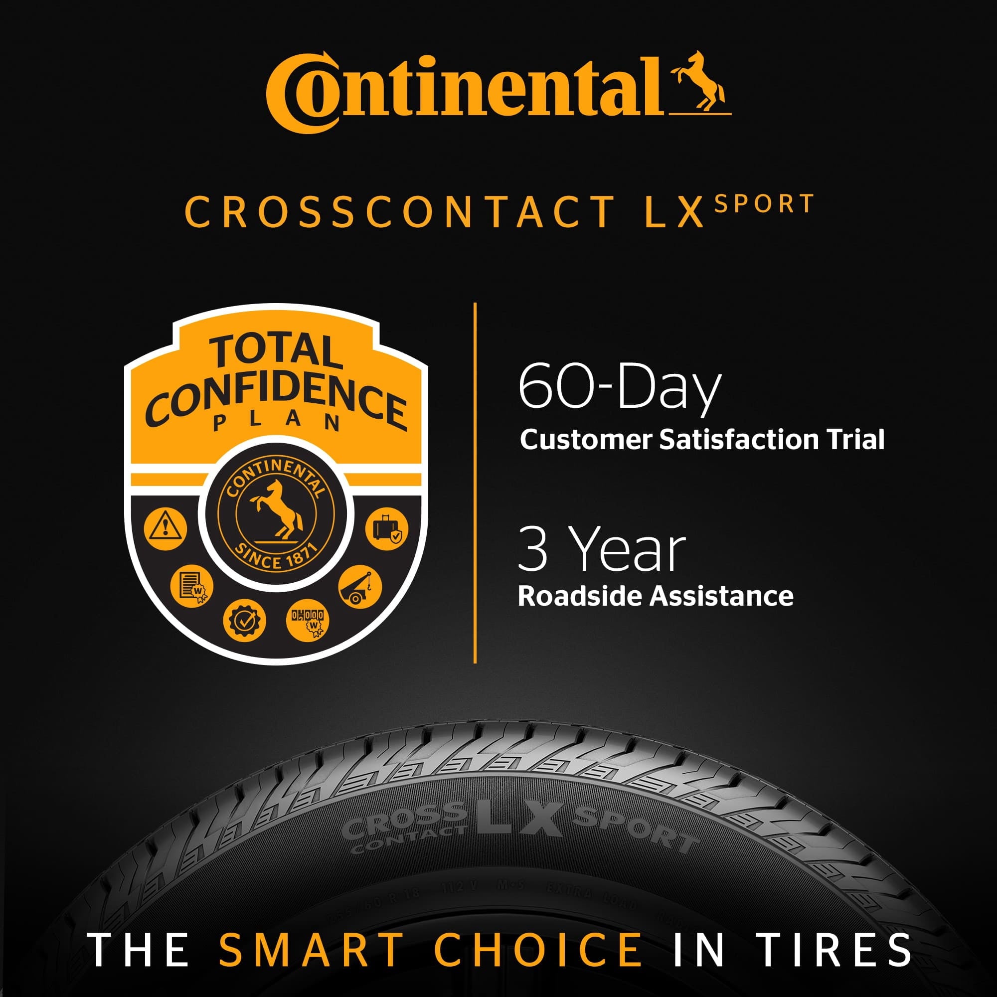 Continental CrossContact LX Sport All Season 275/45R21 107H SUV/Crossover Tire