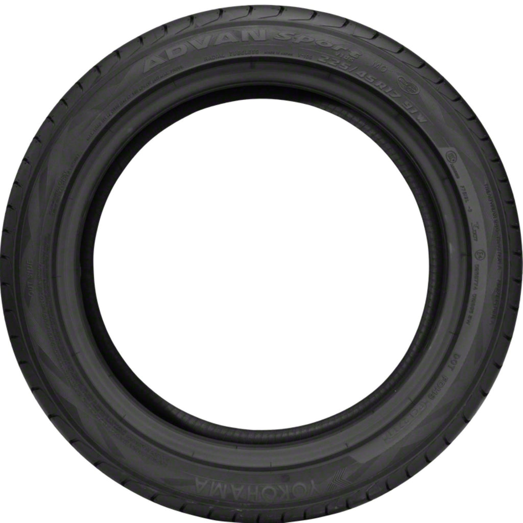 Yokohama Advan Sport V105 UHP 255/30R20 (92Y) XL Passenger Tire Fits: 2016-23 Audi TTS Quattro Base, 2018 Lamborghini Aventador LP740-4 S