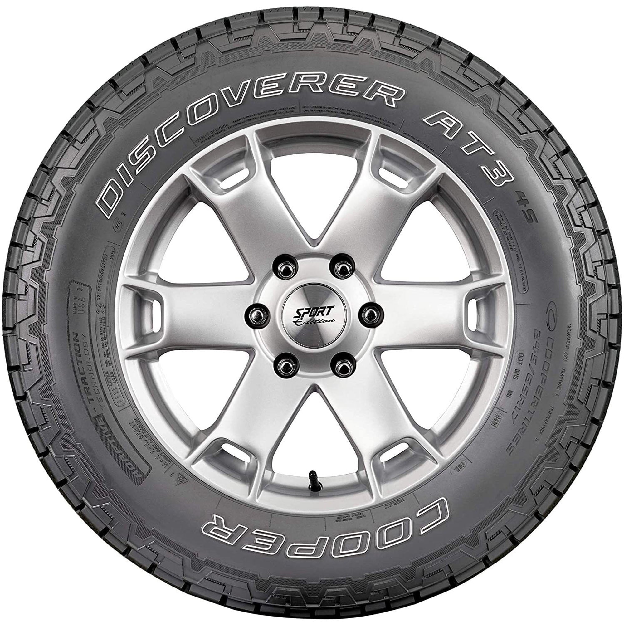 Cooper Discoverer A/T3 4S All Terrain 265/60R18 110T Light Truck Tire