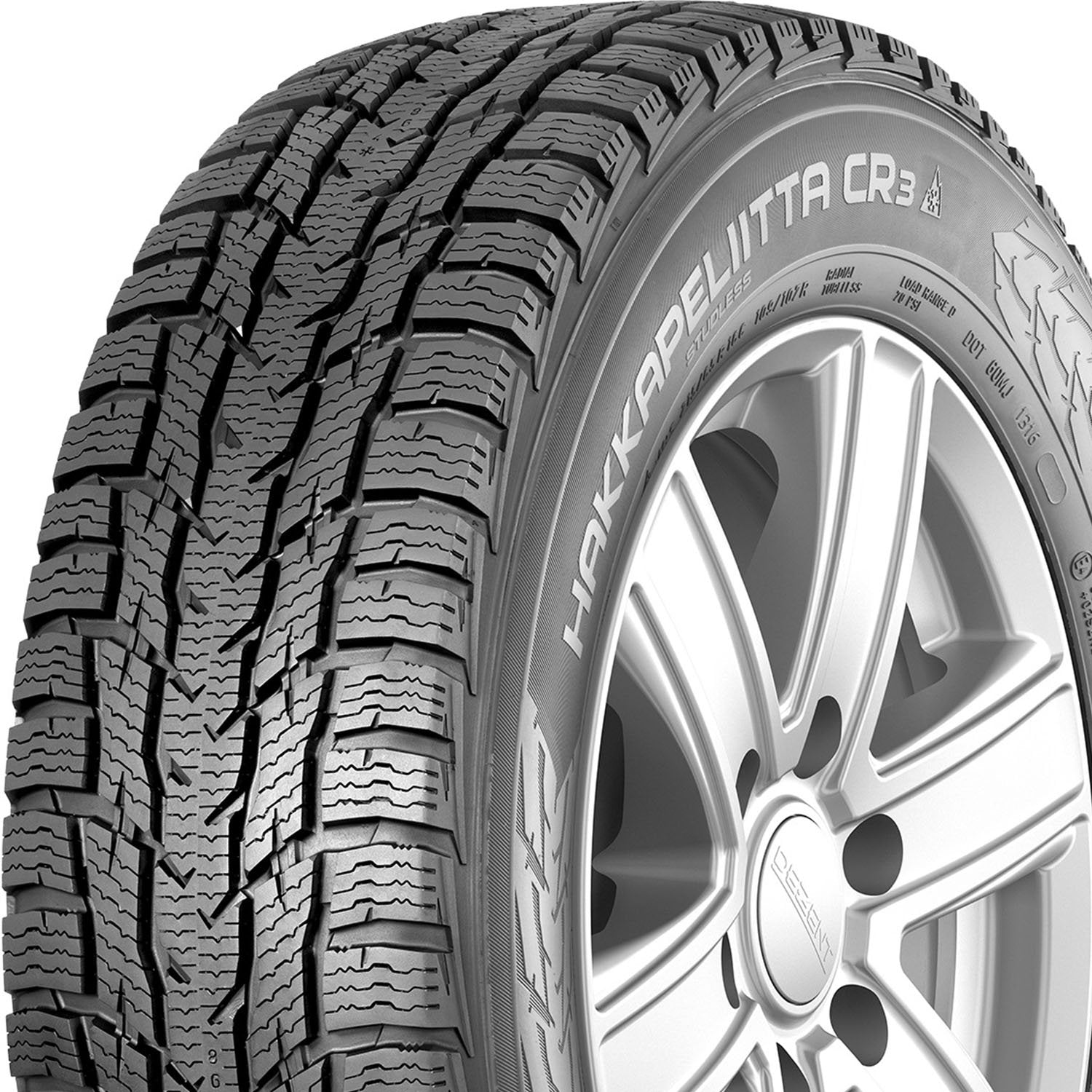 Nokian Hakkapeliitta CR3 Winter 195/75R16C 107/105R D Light Truck Tire