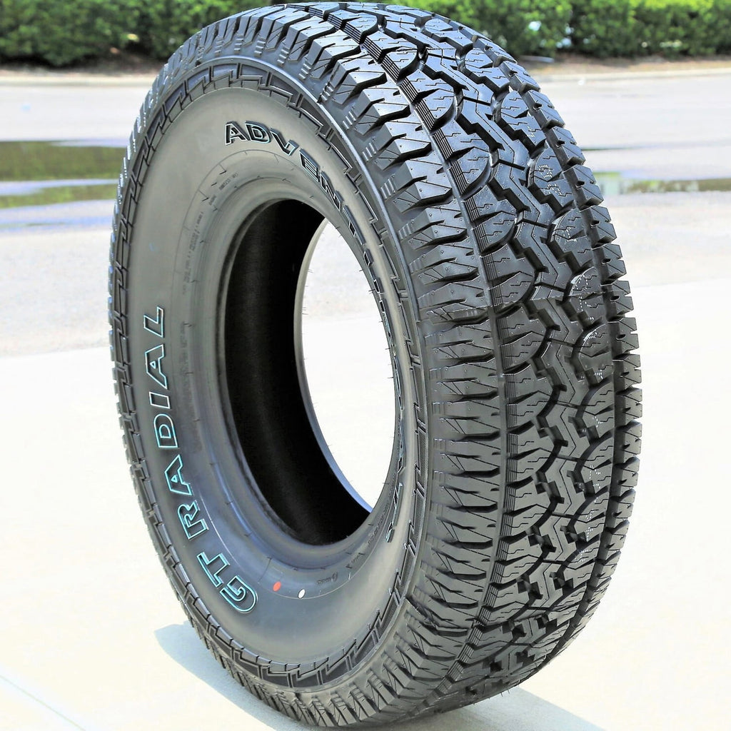 GT Radial Adventuro AT3 All Terrain LT265/75R16 123/120S E Light Truck Tire Fits: 1996-99 Chevrolet Tahoe Base, 2000-02 Dodge Ram 2500 Base
