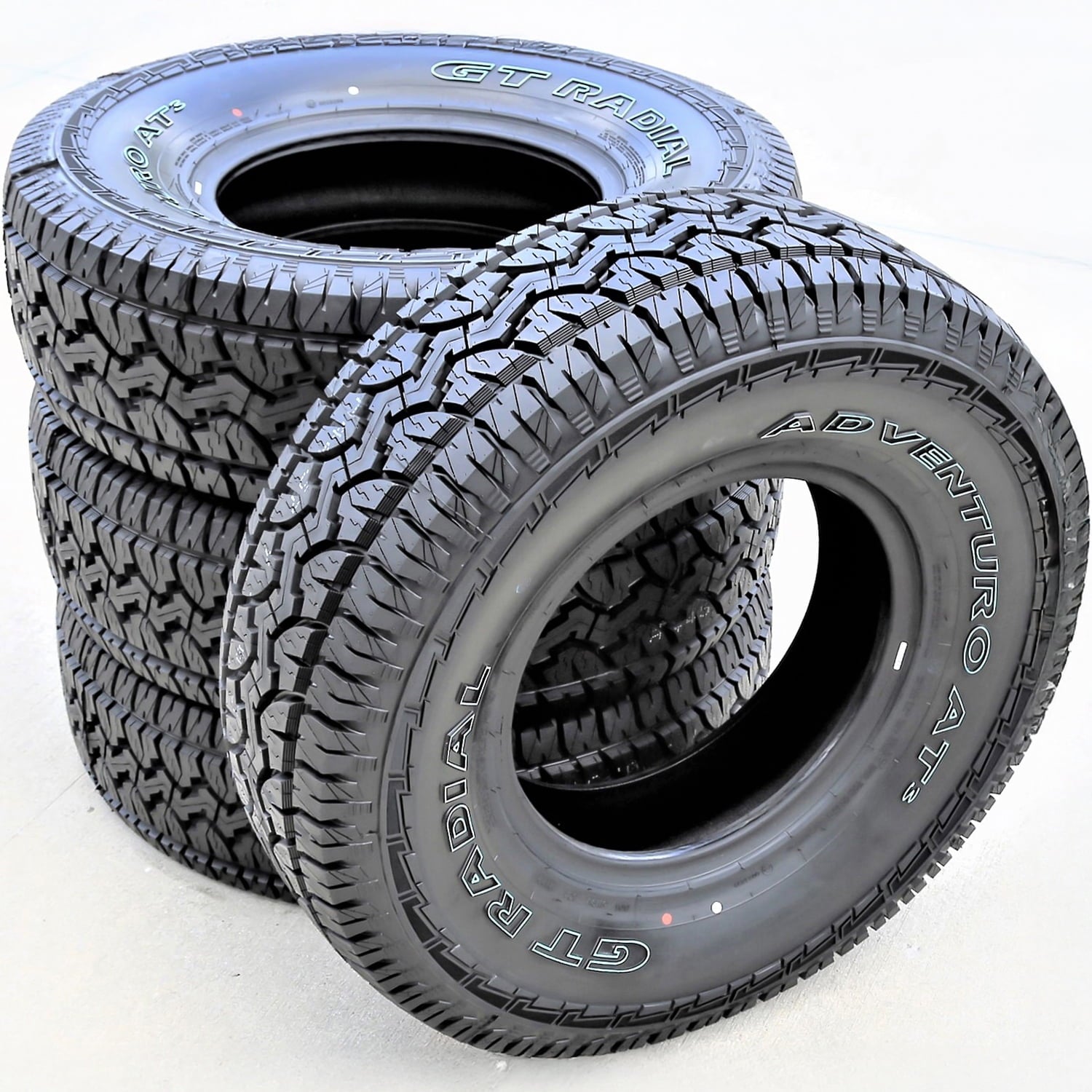 GT Radial Adventuro AT3 All Terrain LT265/75R16 123/120S E Light Truck Tire Fits: 1996-99 Chevrolet Tahoe Base, 2000-02 Dodge Ram 2500 Base