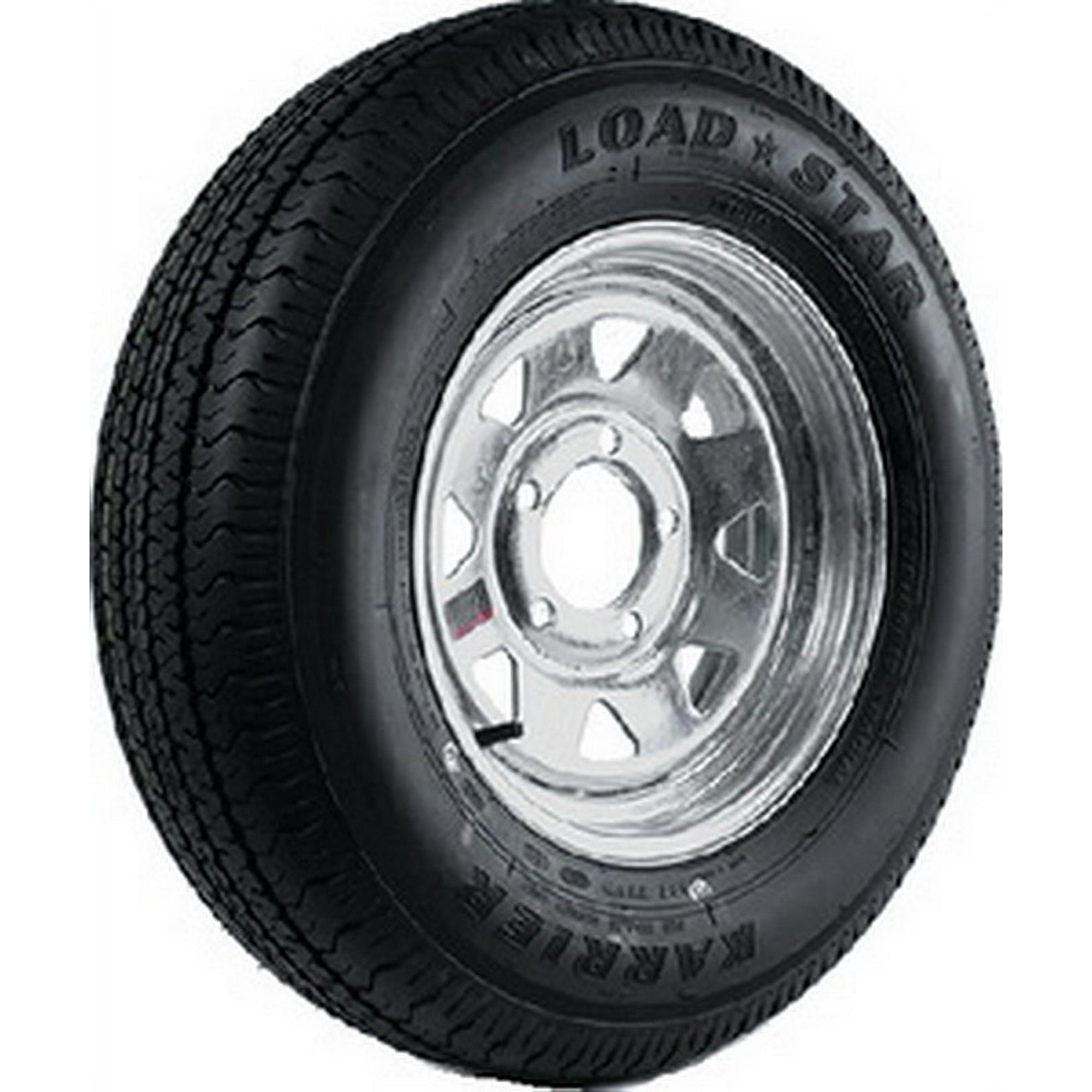 Loadstar 31987 13" ST185/80R-13 KR03 Radial Tire & Galvanized Spoke Wheel (Rim) Assembly with 1480 lb. Max Load Max Load