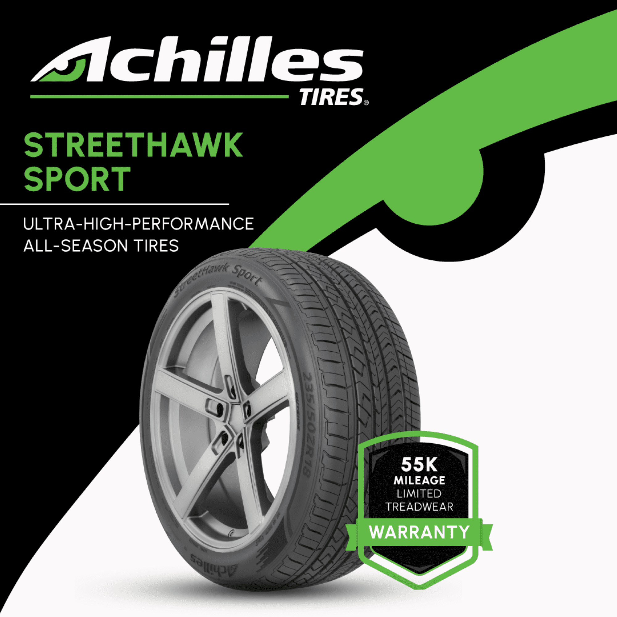 Achilles Street Hawk Sport UHP 225/40ZR18 92W XL Passenger Tire