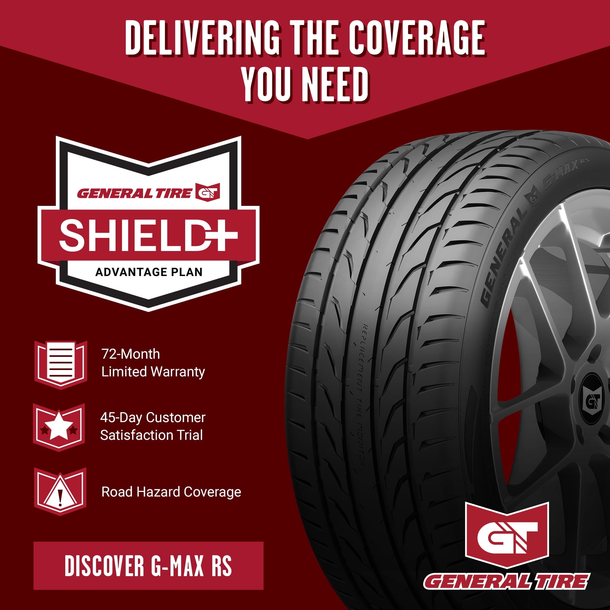 General G-MAX RS UHP Summer 225/45ZR18 91Y Passenger Tire