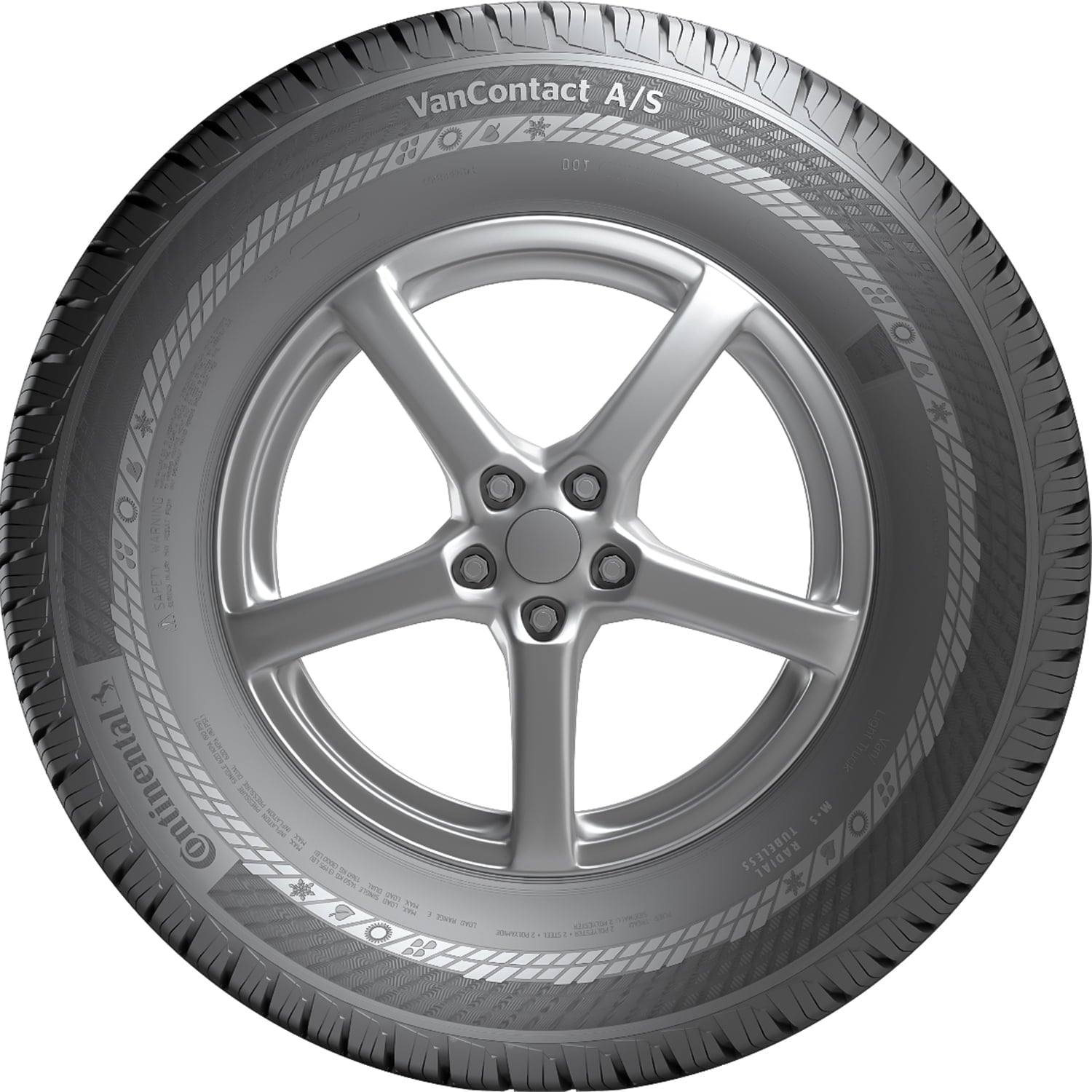 Continental VanContact A/S 225/75R16 121/120R E 10 Ply dc Van Commercial Tire