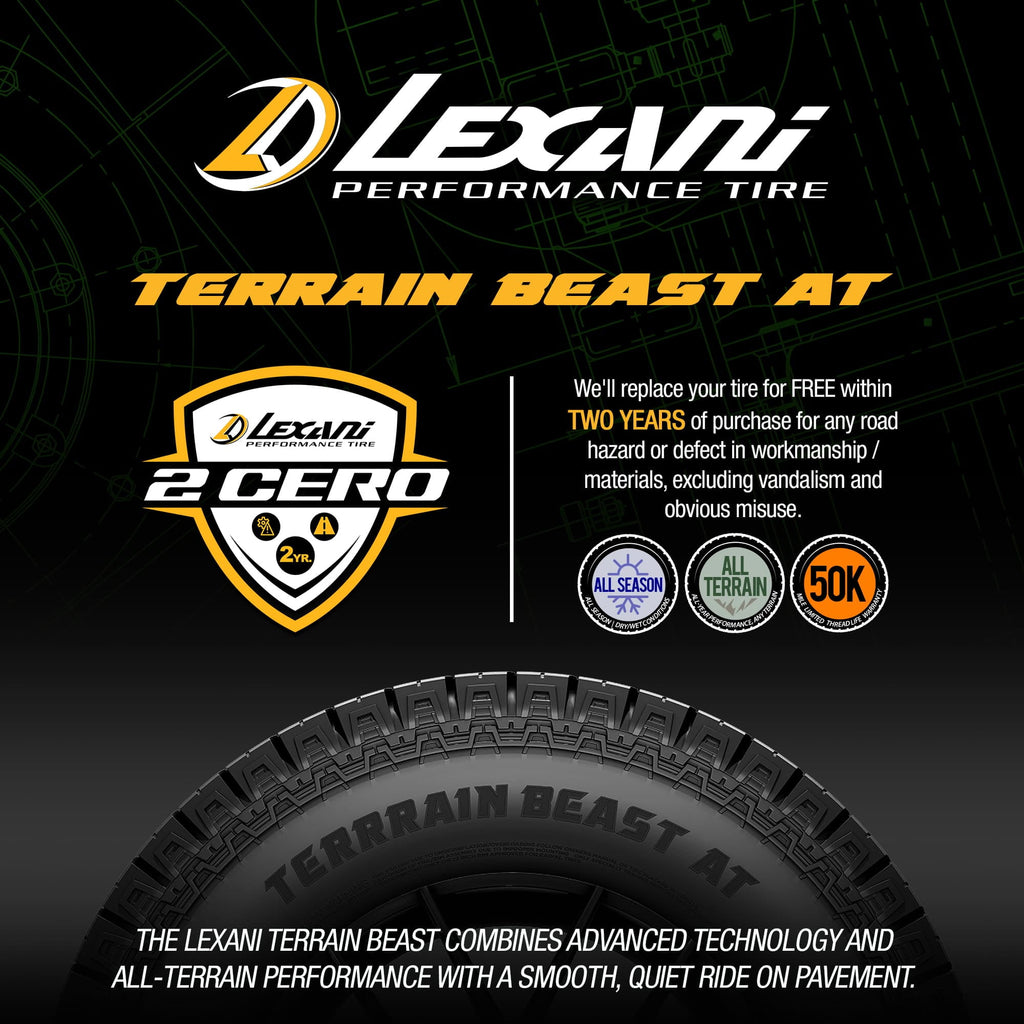 Lexani Terrain Beast AT All Terrain LT215/85R16 115/112S E Light Truck Tire