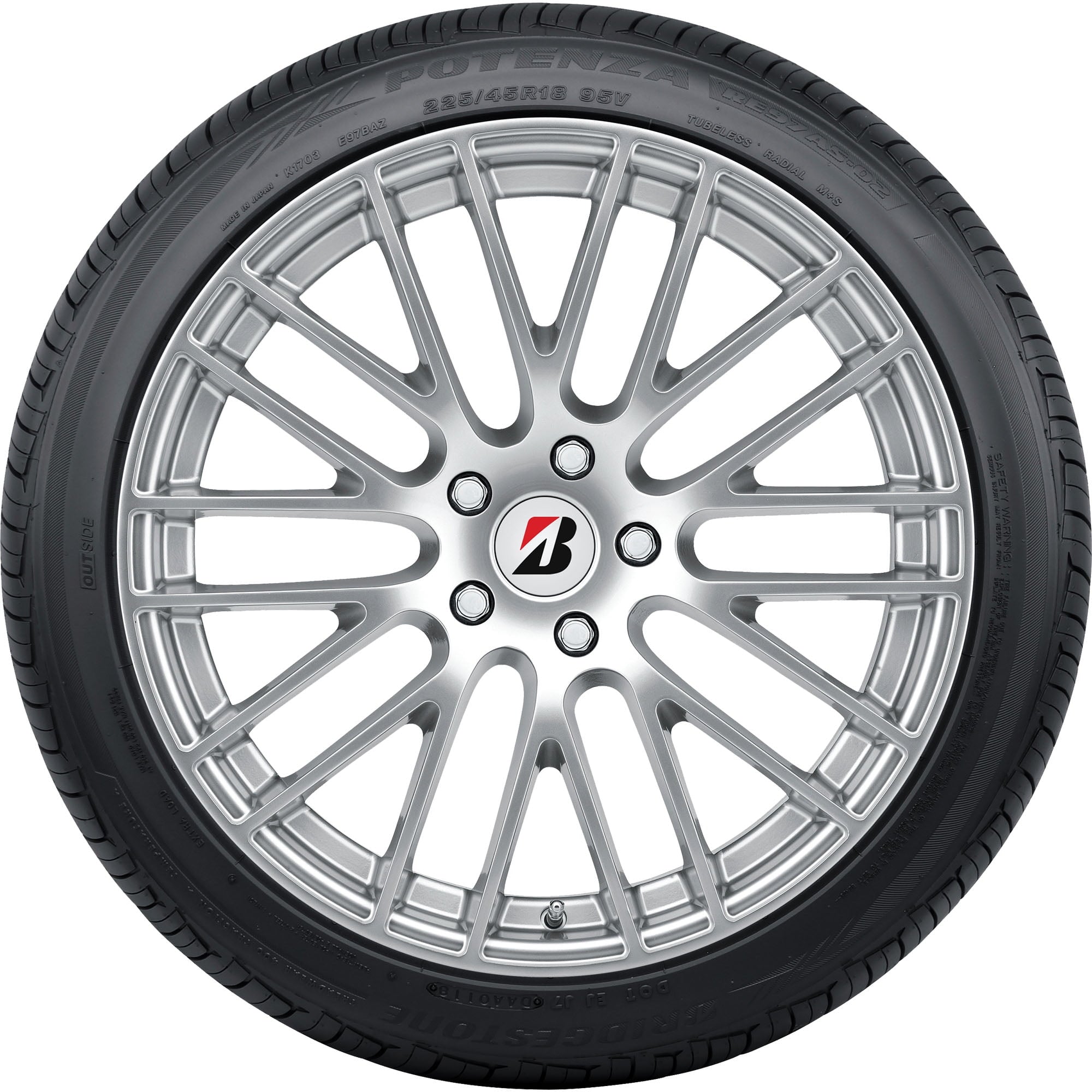 Bridgestone Potenza RE97AS-02 All Season 225/45R18 95V XL Passenger Tire