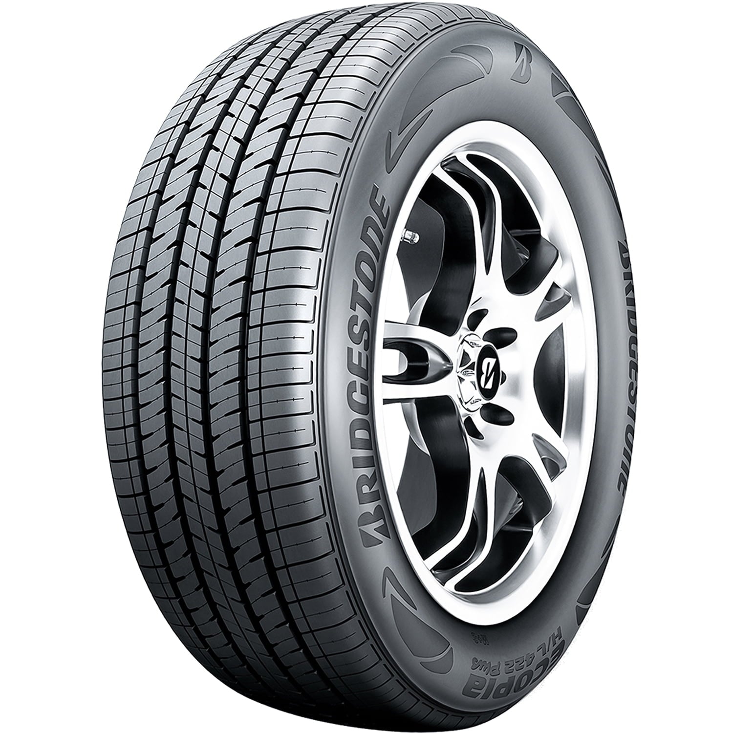 Bridgestone Ecopia H/L 422 Plus All Season 225/60R17 99H Passenger Tire Fits: 2018-23 Subaru Crosstrek Convenience, 2019-21 Subaru Forester Convenience