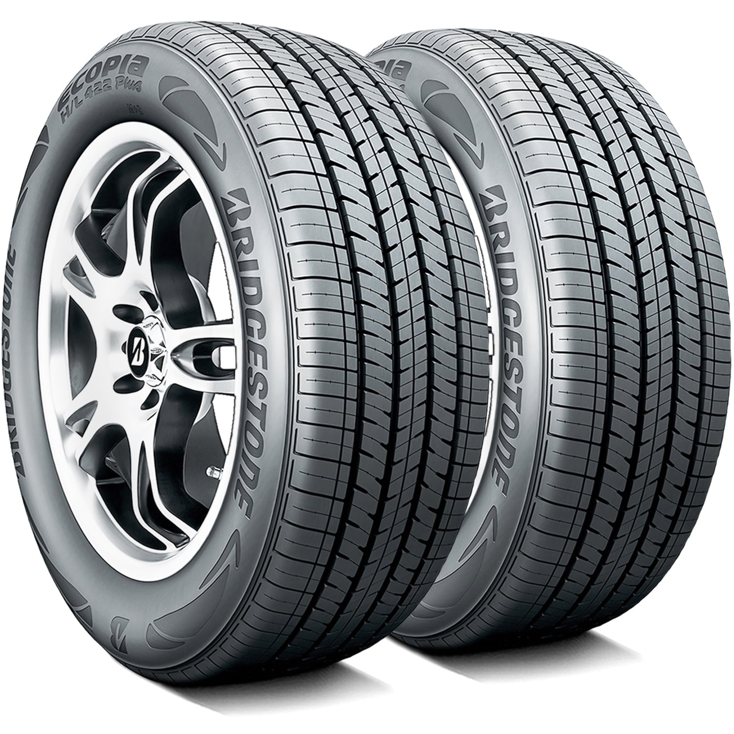 Bridgestone Ecopia H/L 422 Plus All Season 225/60R17 99H Passenger Tire Fits: 2018-23 Subaru Crosstrek Convenience, 2019-21 Subaru Forester Convenience