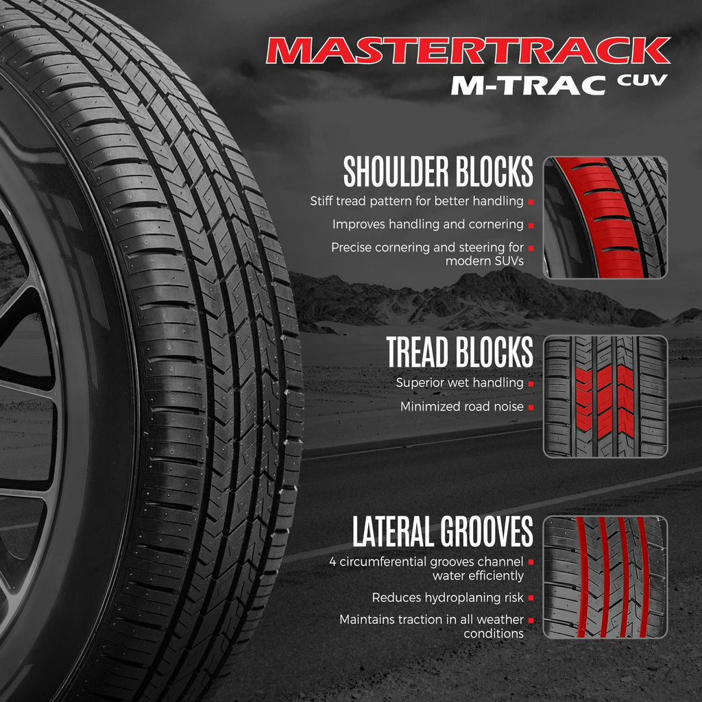 Mastertrack M-TRAC CUV All Season 275/55R20 XL 117V Crossover CUV/SUV Tire 275/55/20(Tire Only)
