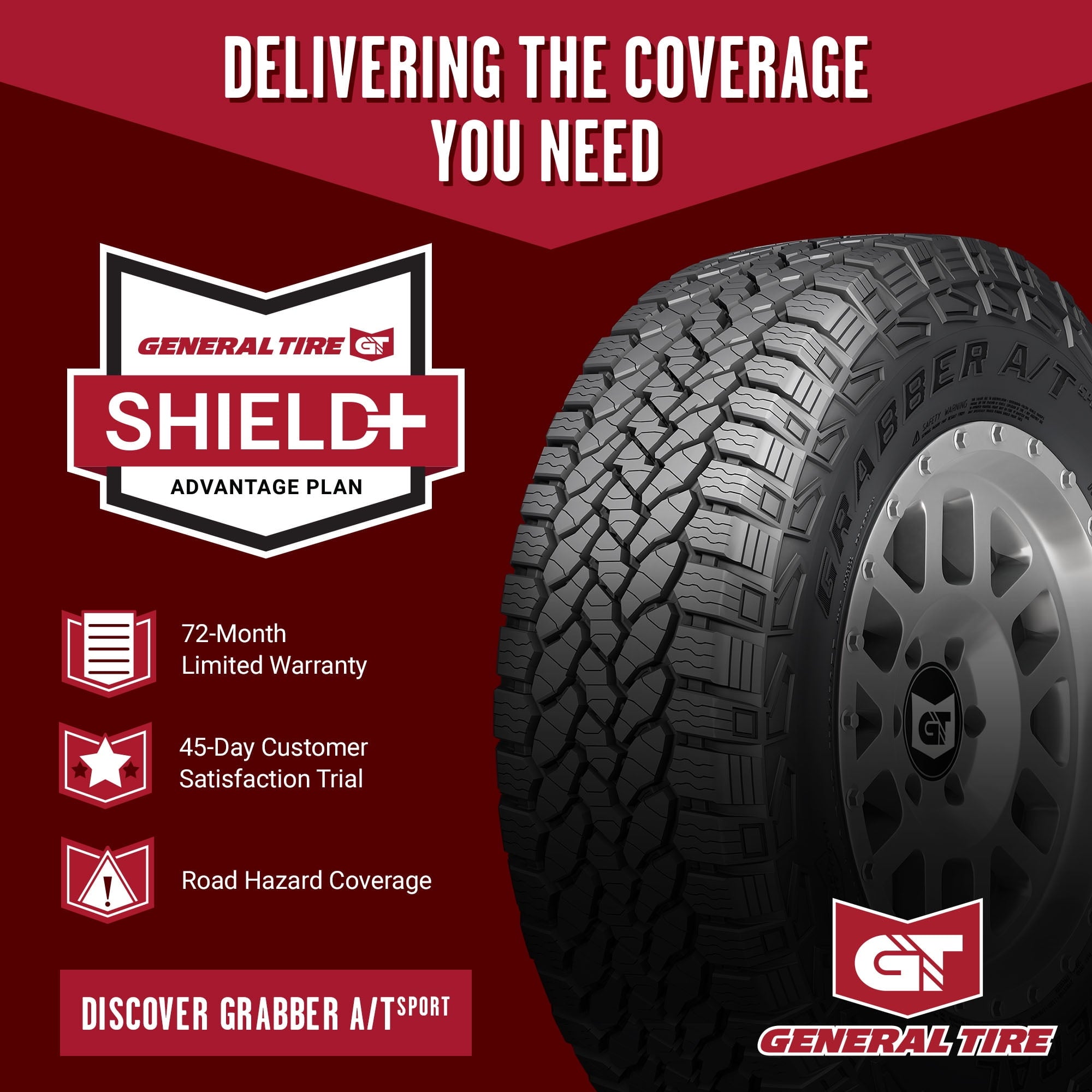 General Grabber A/T Sport All Terrain 245/60R18 105T Light Truck Tire