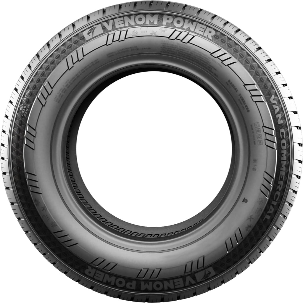 Venom Power Van-Co AllSeason 235/65R16 122/120R F 12 Ply Van Commercial Tire