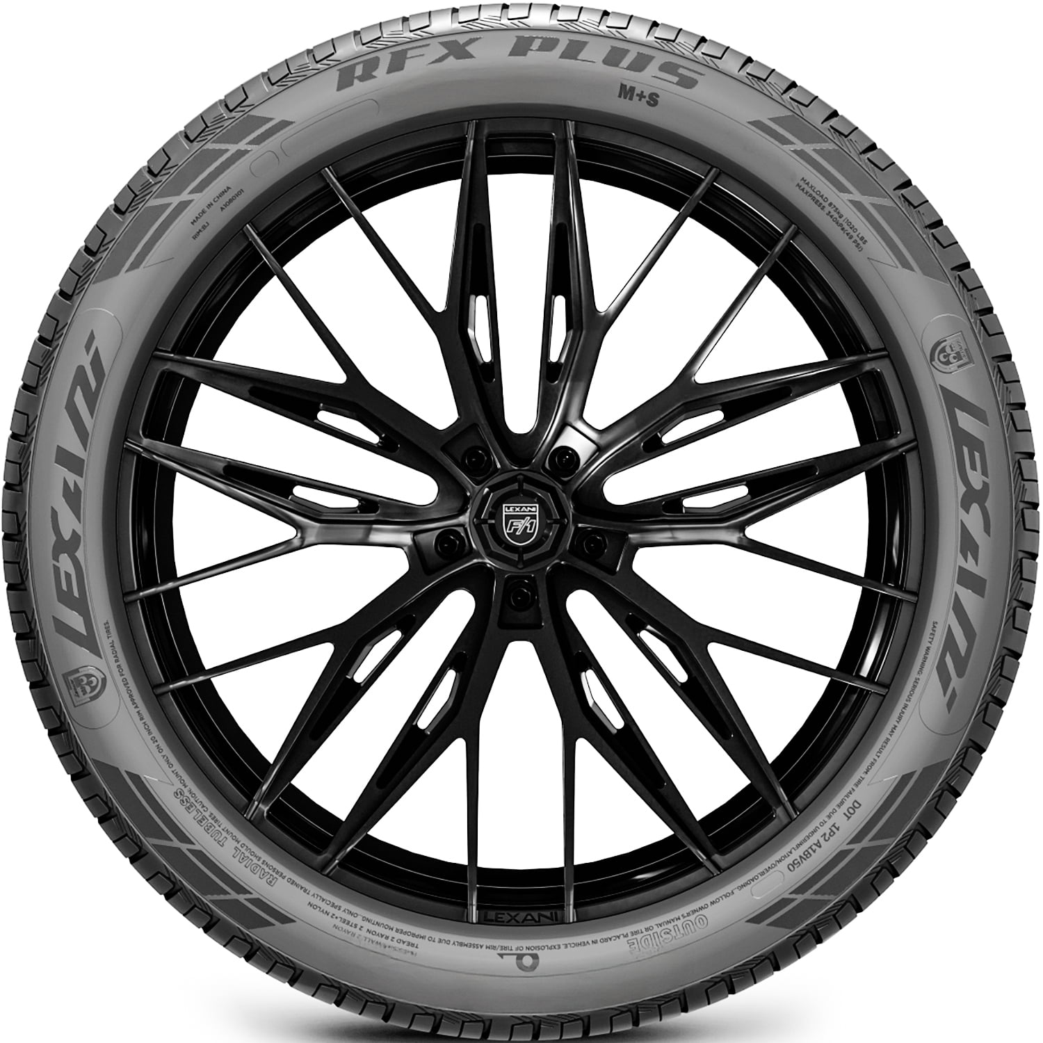 Lexani RFX Plus 205/40ZRF18 205/40R18 86W High Performance a/s All Season Run Flat Tire