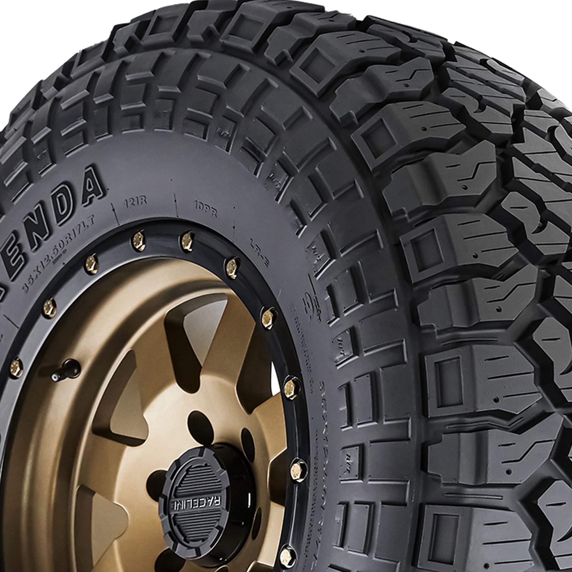 Kenda Klever R/T KR601 Rugged Terrain LT37X12.50R20 128R F Light Truck Tire