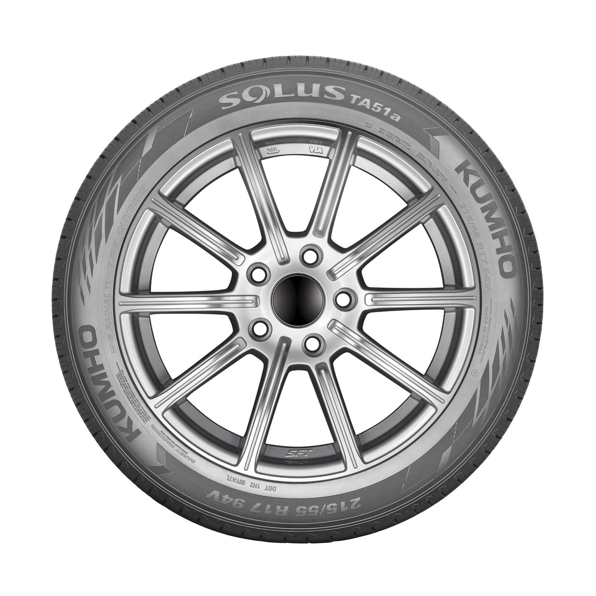 Kumho Tire Kumho Solus TA51a All Season 205/55R17 91H Passenger Tire
