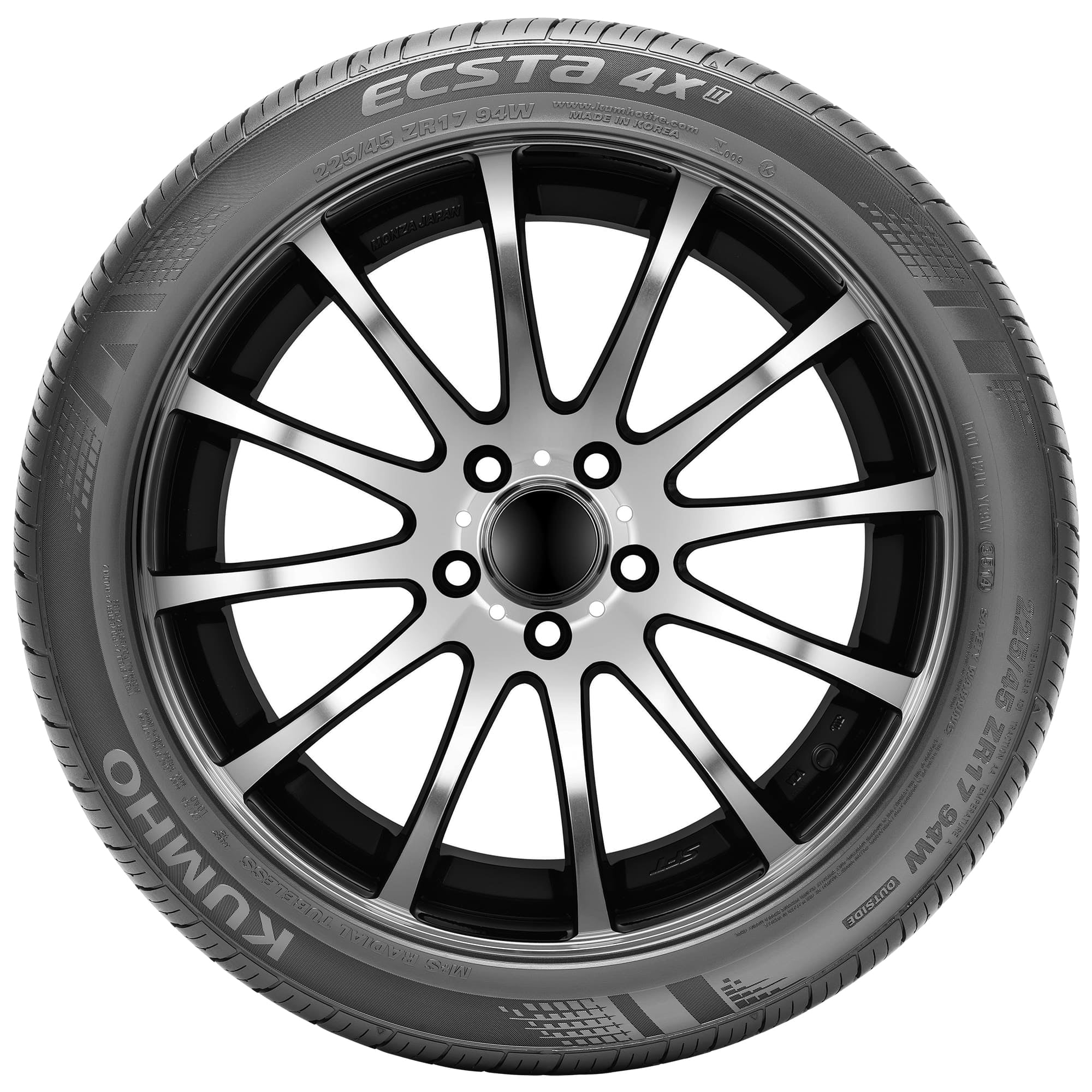 Kumho Tire Kumho Ecsta 4X II KU22 UHP All Season 205/40ZR17 84W XL Passenger Tire