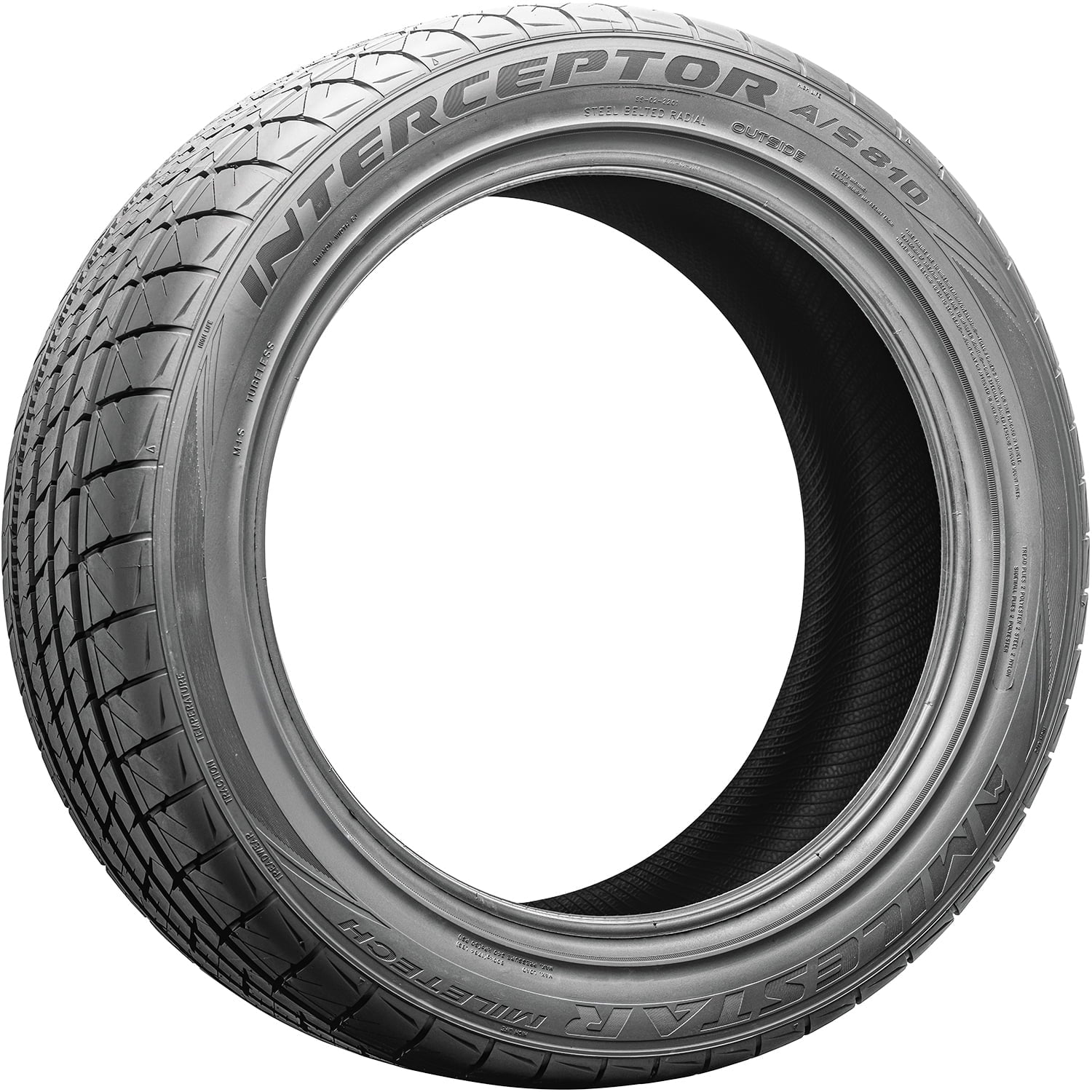 Milestar Interceptor A/S 810 255/45ZR20 255/45R20 105Y XL High Performance All Season Tire