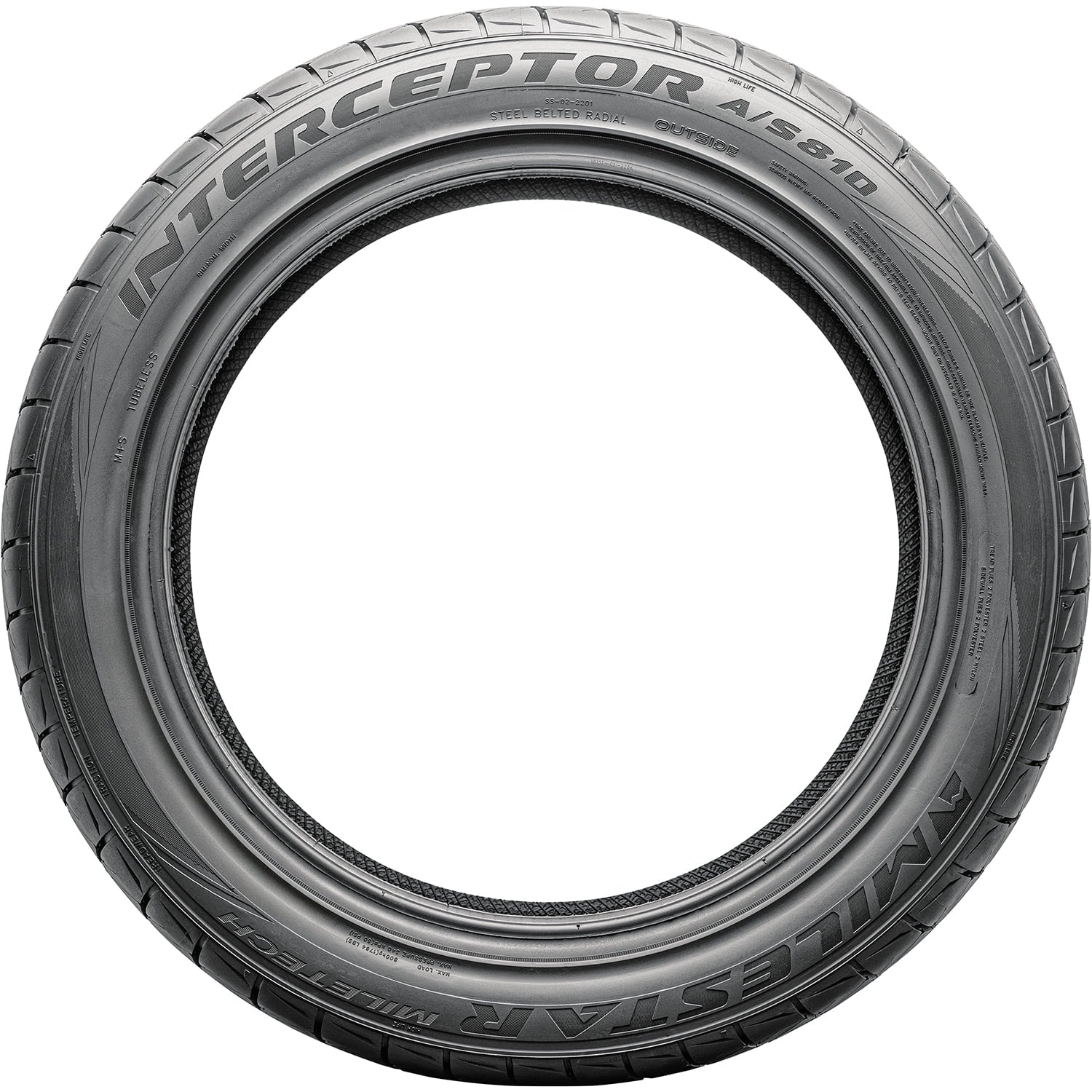 Milestar Interceptor A/S 810 245/45ZR20 245/45R20 103Y XL High Performance All Season Tire