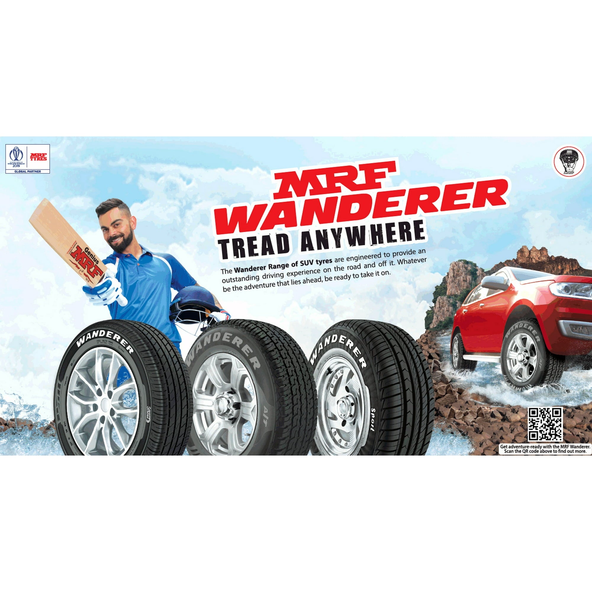 MRF Wanderer A/T 255/65R18 111T All Terrain Tire