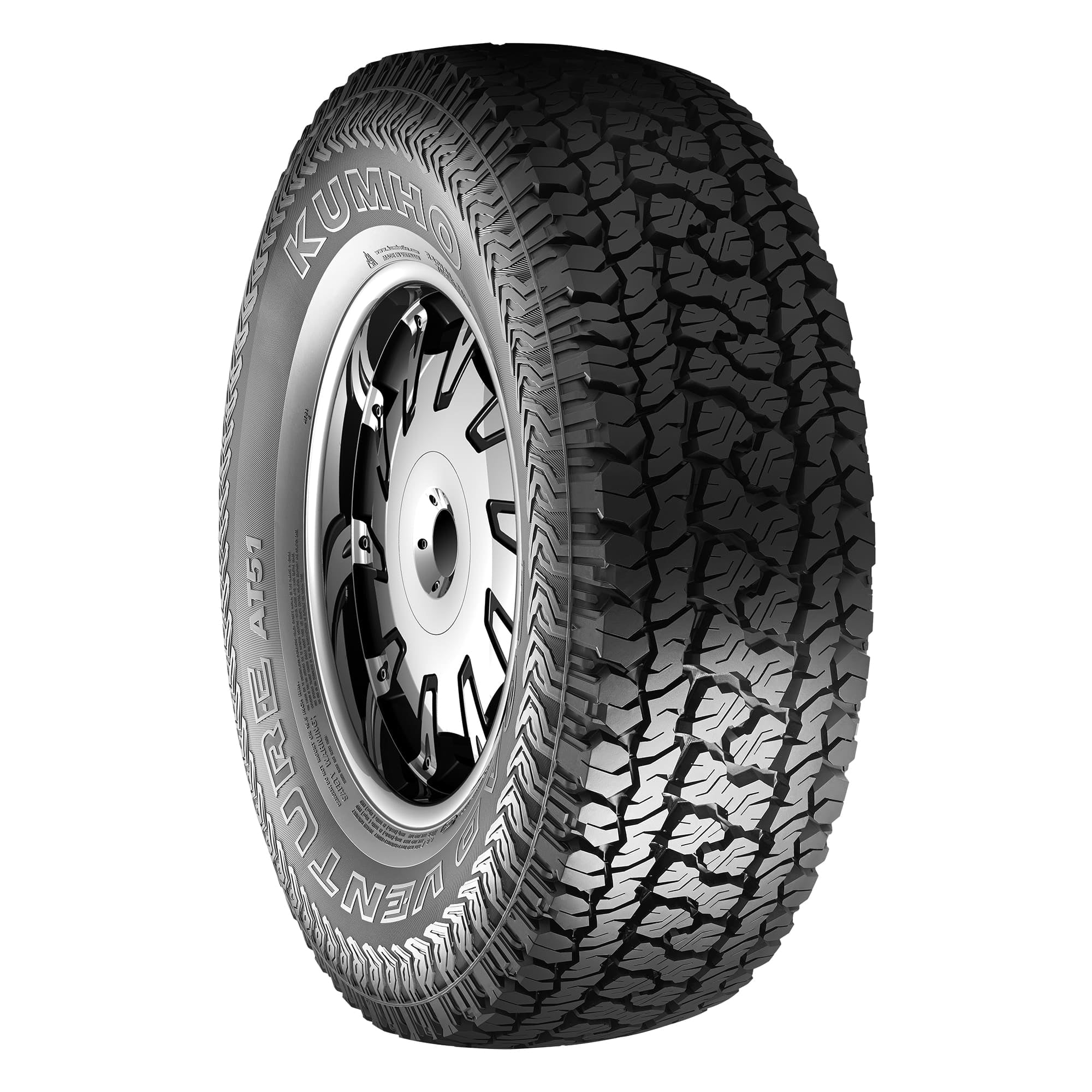 Kumho Tire Kumho Road Venture AT51 All Terrain 255/70R16 109T Light Truck Tire