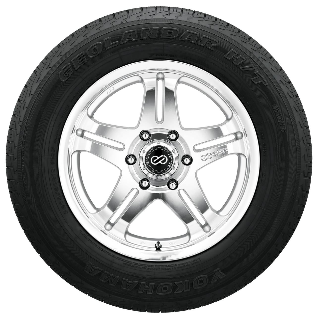1 Yokohama Geolandar H/T G056 P255/65R18 109T All Season SUV Truck Highway Tires 110105614 / 255/65/18 / 2556518 Fits: 2009-17 Chevrolet Traverse LT, 2012-13 Buick Enclave Base