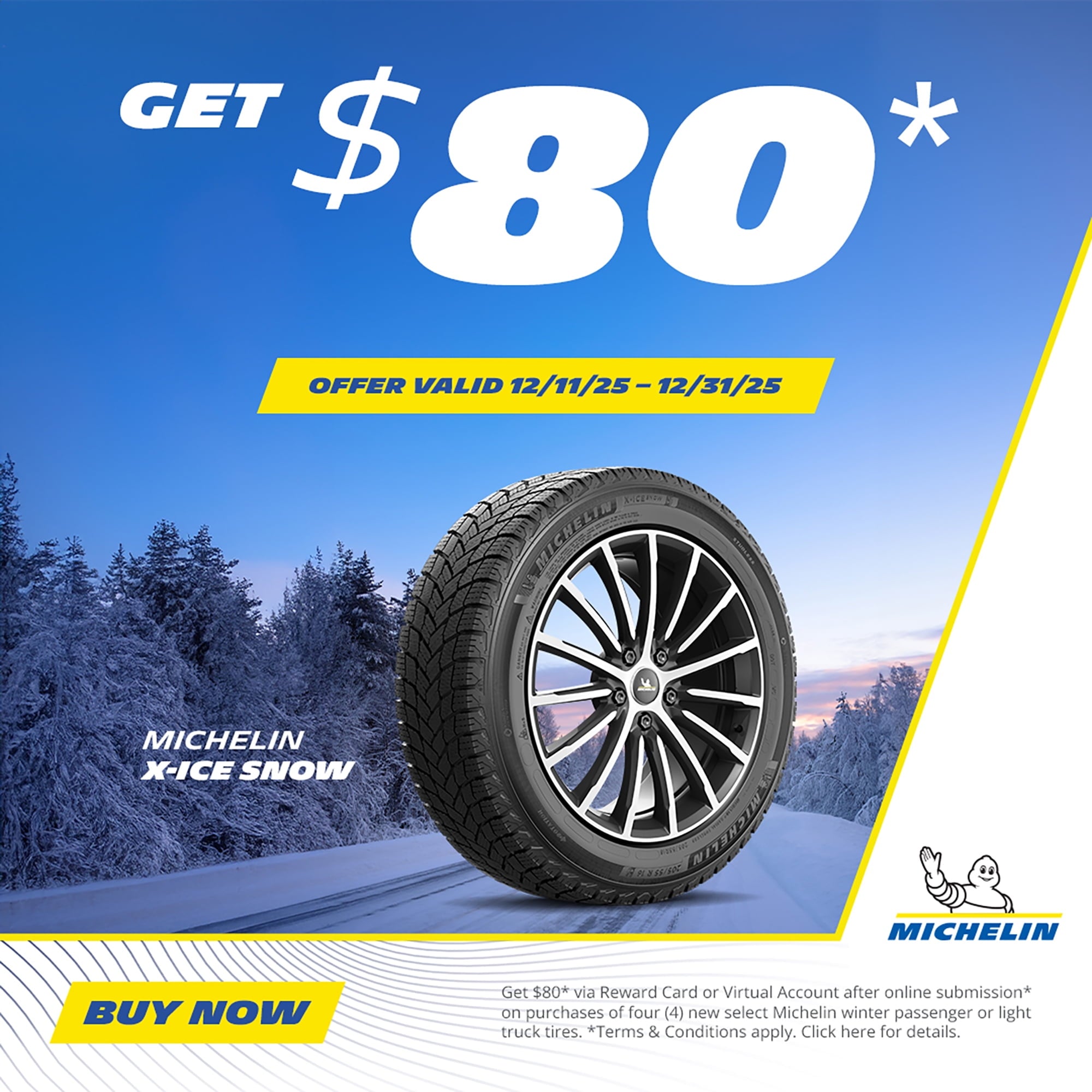 Michelin Latitude Xice XI2 255/55R18 109T XL Fits: 2014-15 BMW X5 sDrive35i, 2007-13 Acura MDX Base