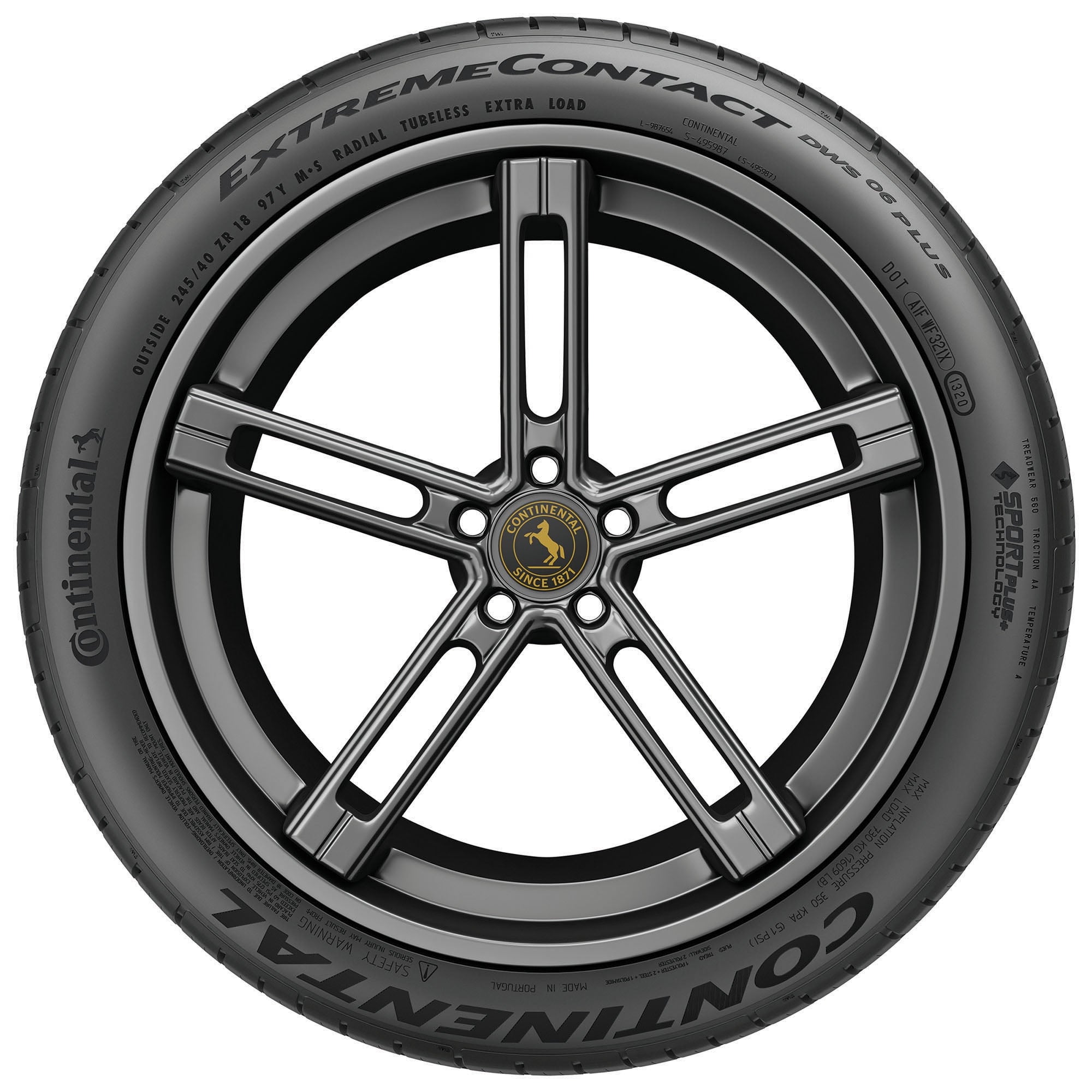 Continental ExtremeContact DWS06 PLUS UHP All Season 245/50ZR19 105Y XL Passenger Tire