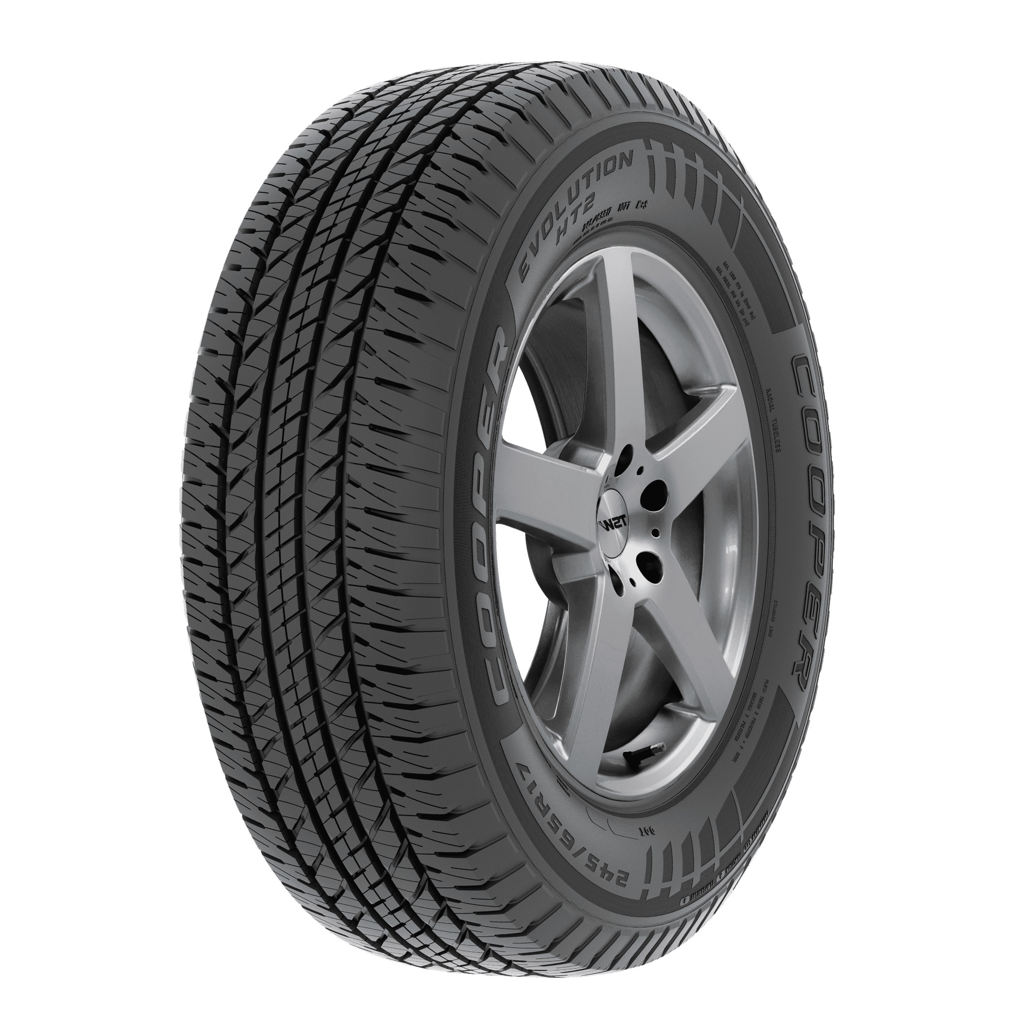 Cooper Evolution HT2 245/65R17 107T Passenger/Truck/SUV Tire Fits: 2004 Jeep Grand Cherokee Overland, 2019 Jeep Cherokee Trailhawk Elite