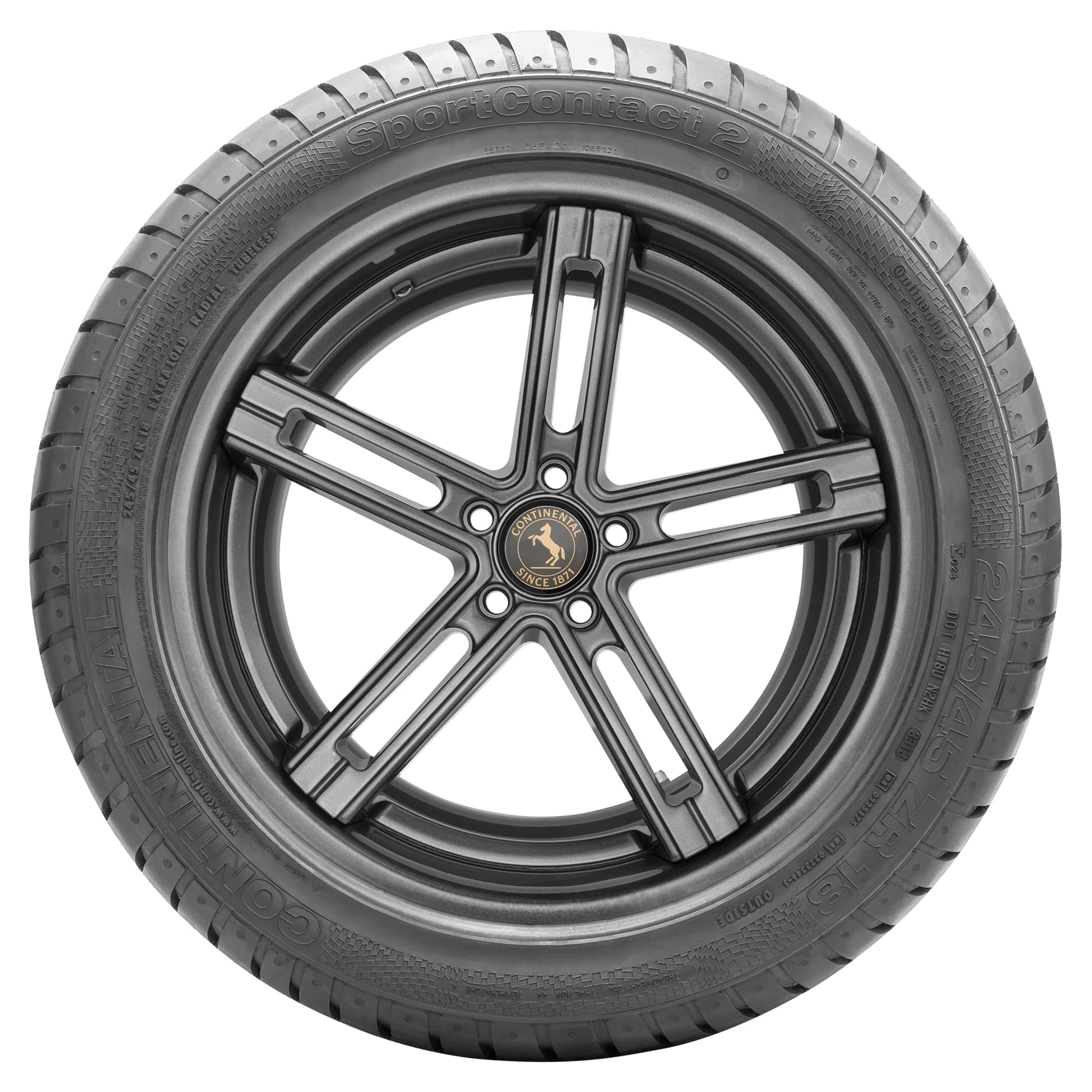 Continental ContiSportContact 2 Summer 225/45R17 91W Passenger Tire