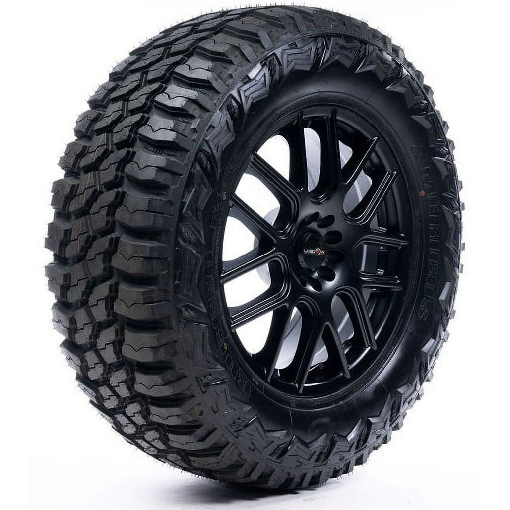 2 New Americus Rugged M/T Mud-Terrain Tires - 33X12.50R18 122 Q LRF 12PLY