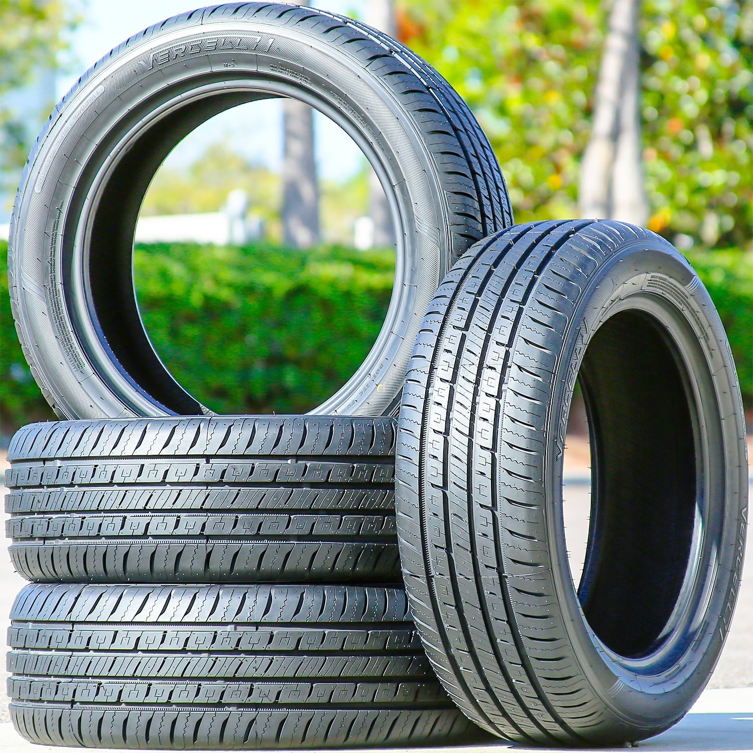 Set of 4 (FOUR) Vercelli Strada I 235/50R18 97W A/S Performance Tires Fits: 2013-19 Ford Escape Titanium, 2010-13 Chevrolet Impala LTZ