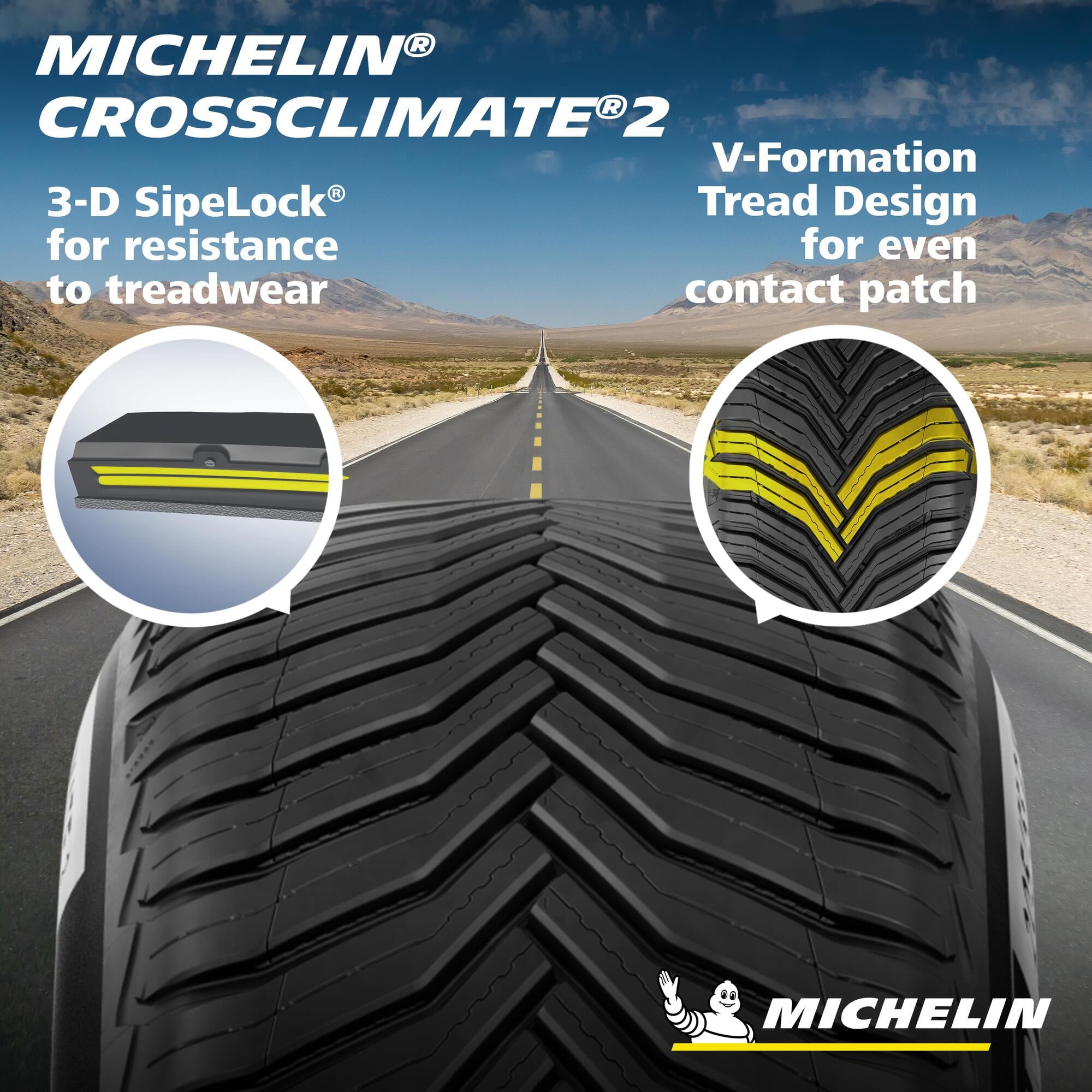 Michelin CrossClimate2 All-Season 245/50R19/XL 105V Tire