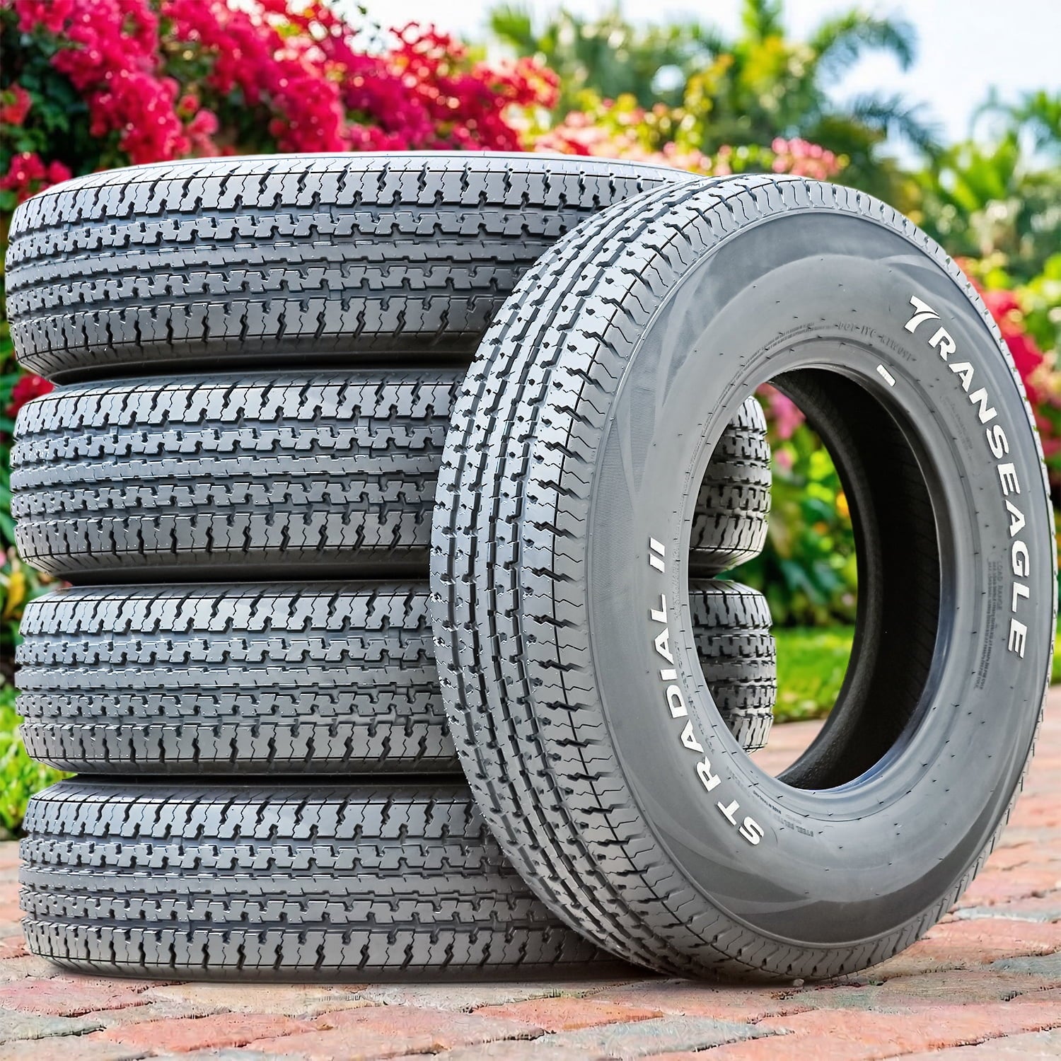 Transeagle ST Radial II Steel Belted ST205/75R15 205/75R15 107/102L D 8 Ply rwl Trailer Tire