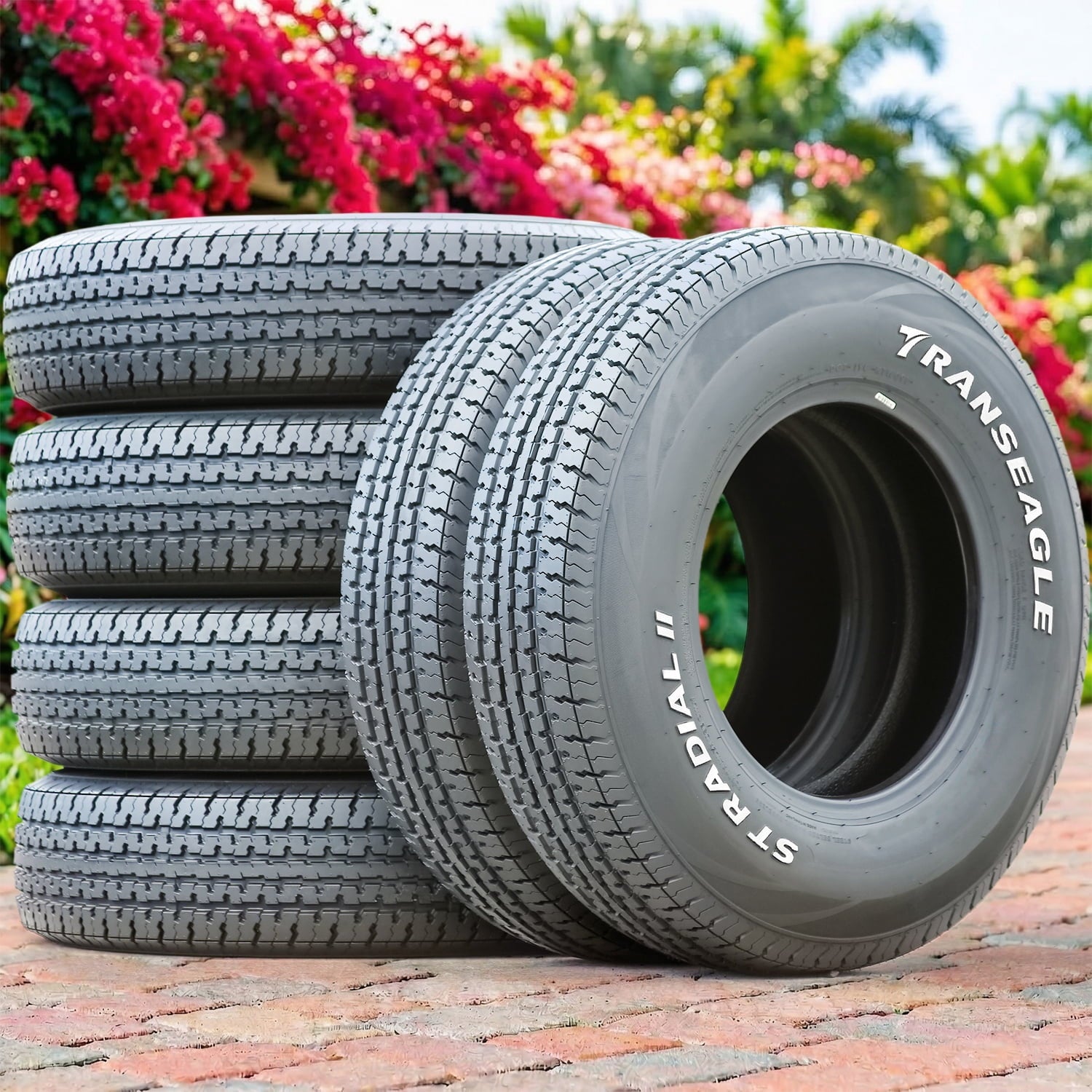 Transeagle ST Radial II Steel Belted ST205/75R15 205/75R15 107/102L D 8 Ply rwl Trailer Tire