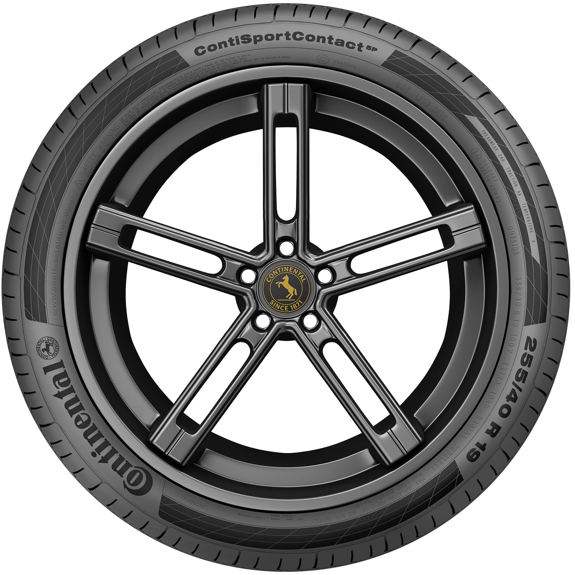 Continental ContiSportContact 5P UHP Summer 255/35ZR19 (96Y) XL Passenger Tire